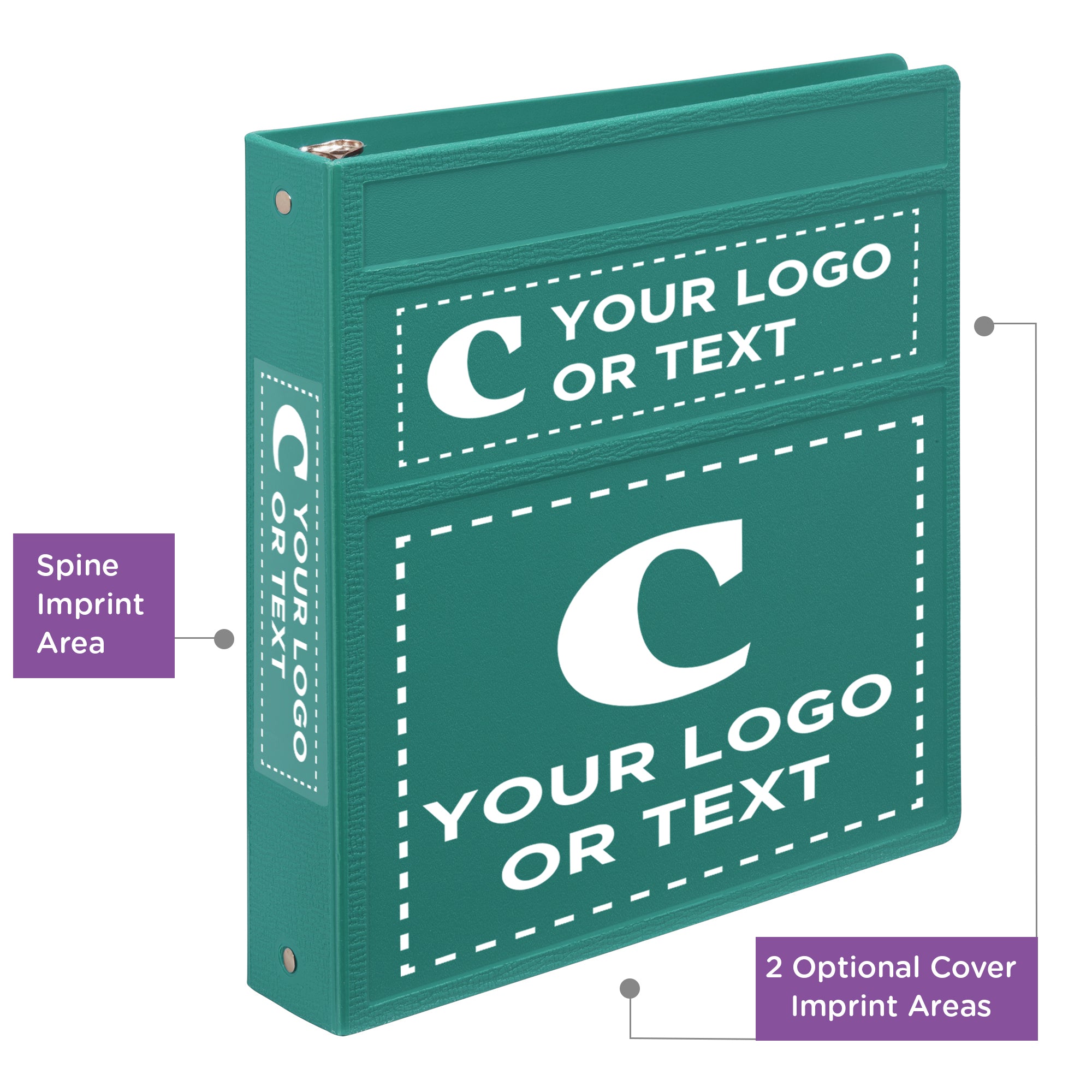 Custom 1.5-Inch Binder with Logo – Heavy Duty Side-Opening