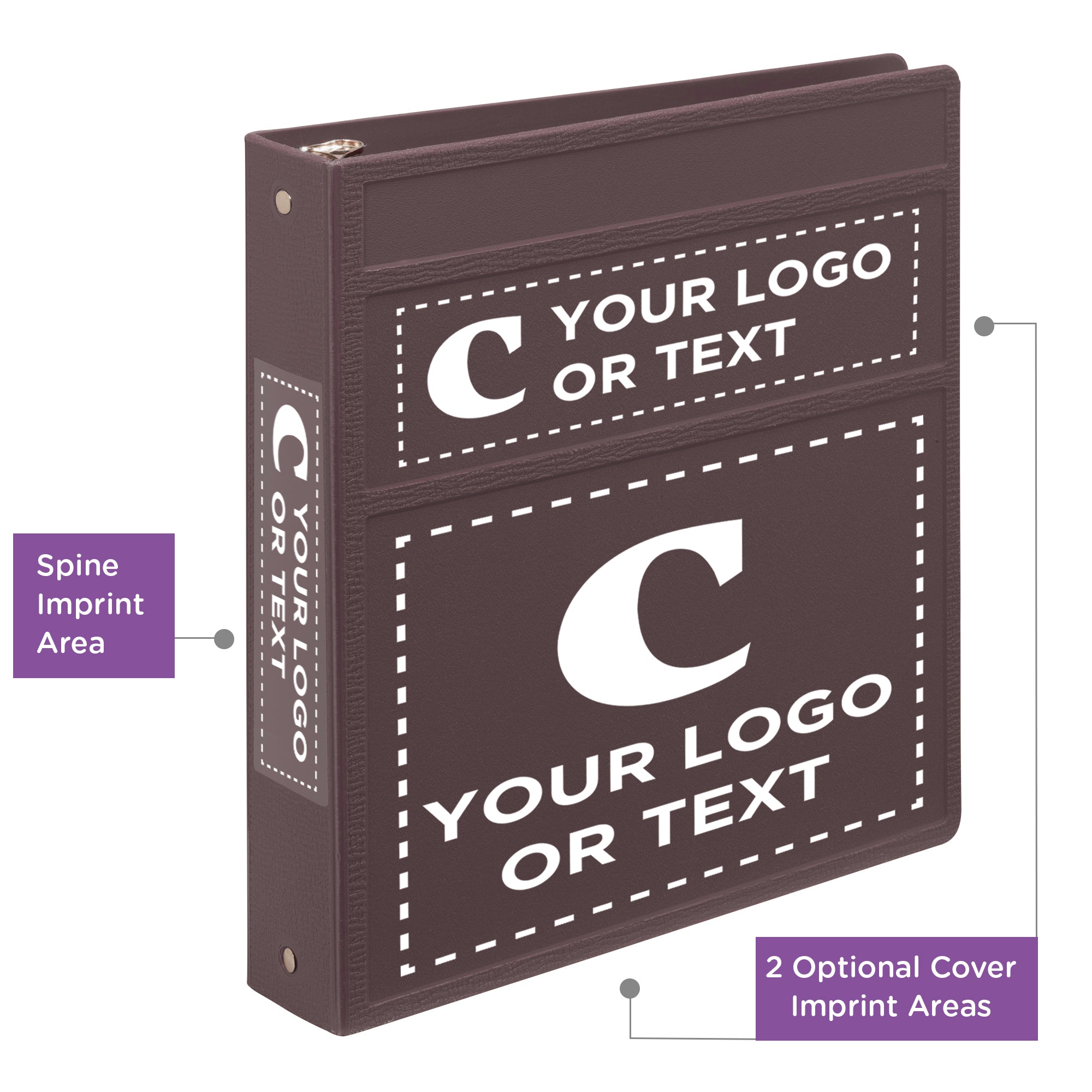 Custom 1.5-Inch Binder with Logo – Heavy Duty Side-Opening