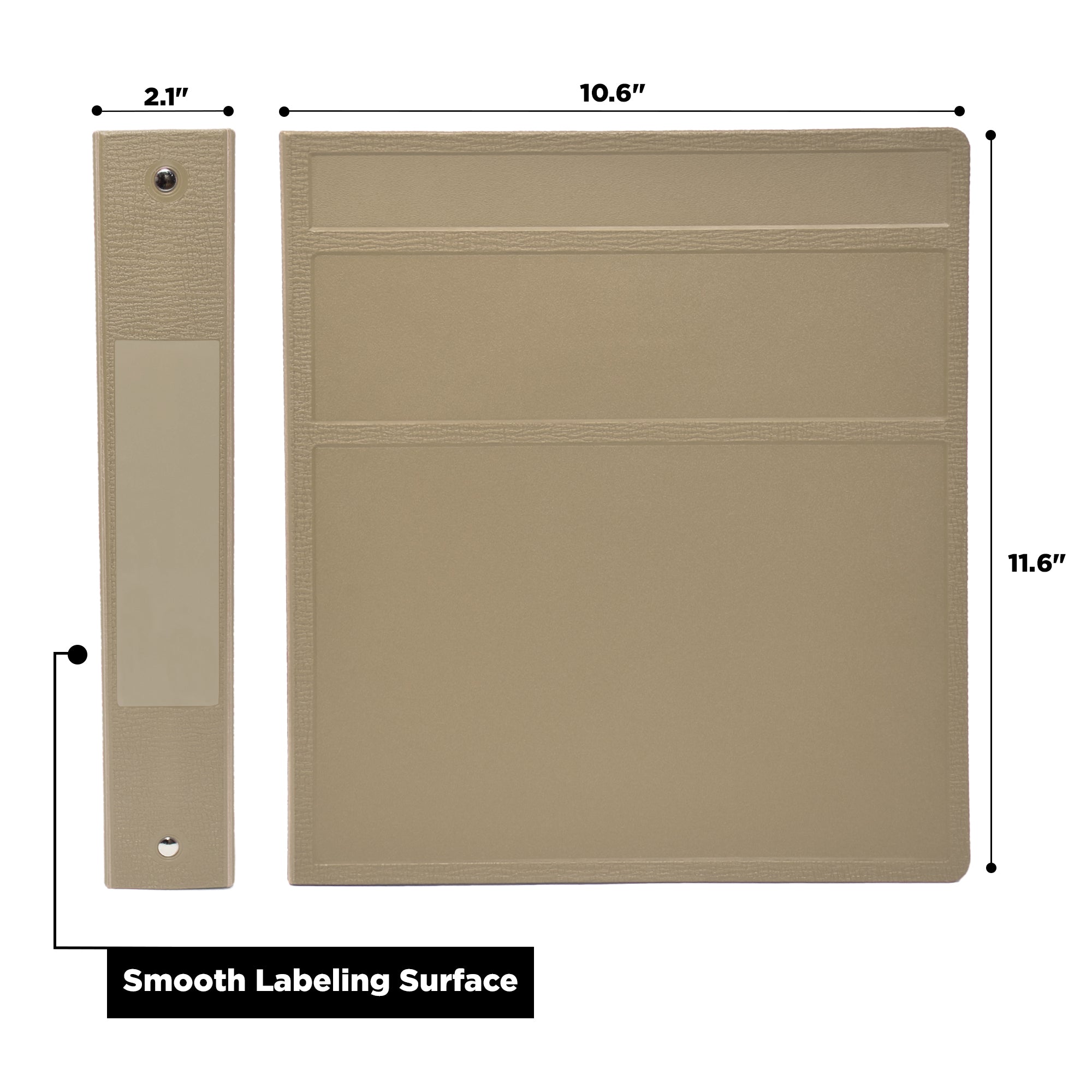 1.5 Inch Heavy Duty 3-Ring Binder for Medical Charting – Side Opening
