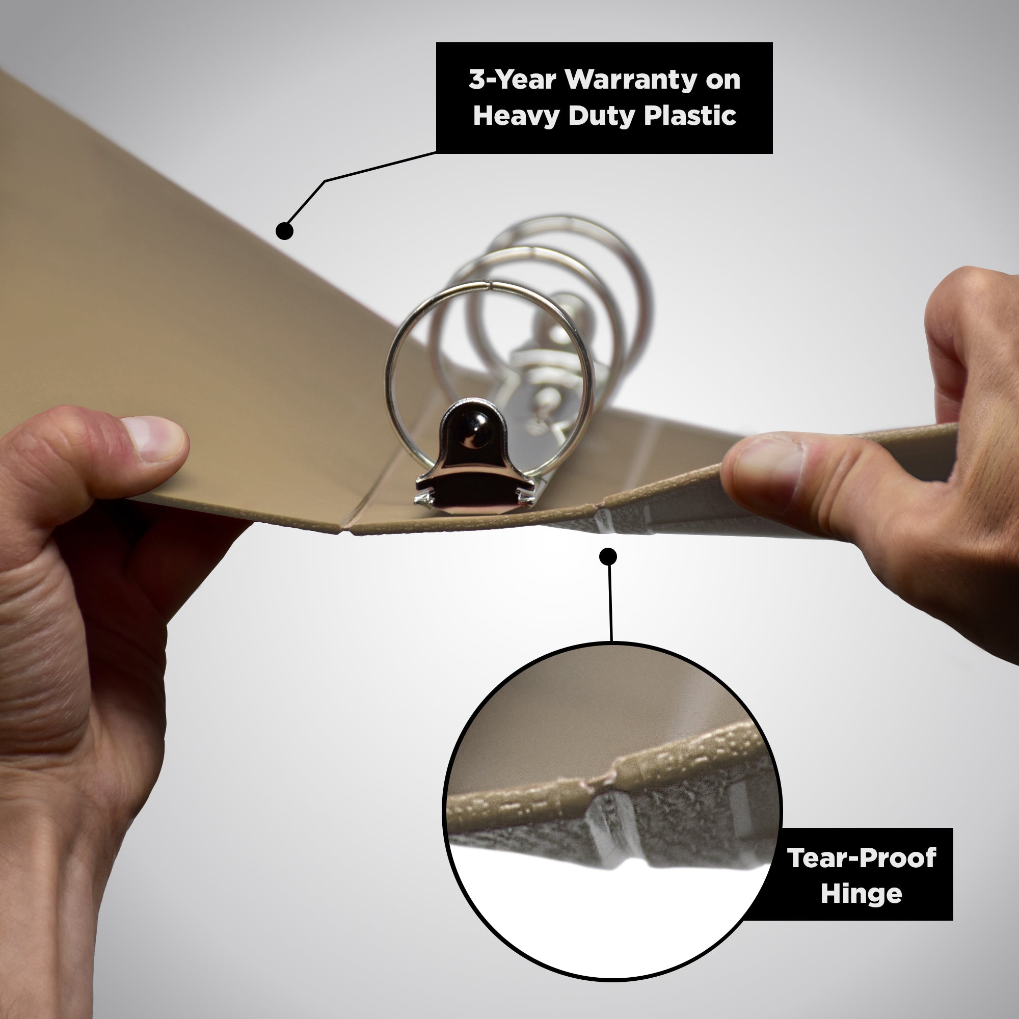 1.5 Inch Heavy Duty 3-Ring Binder for Medical Charting – Side Opening