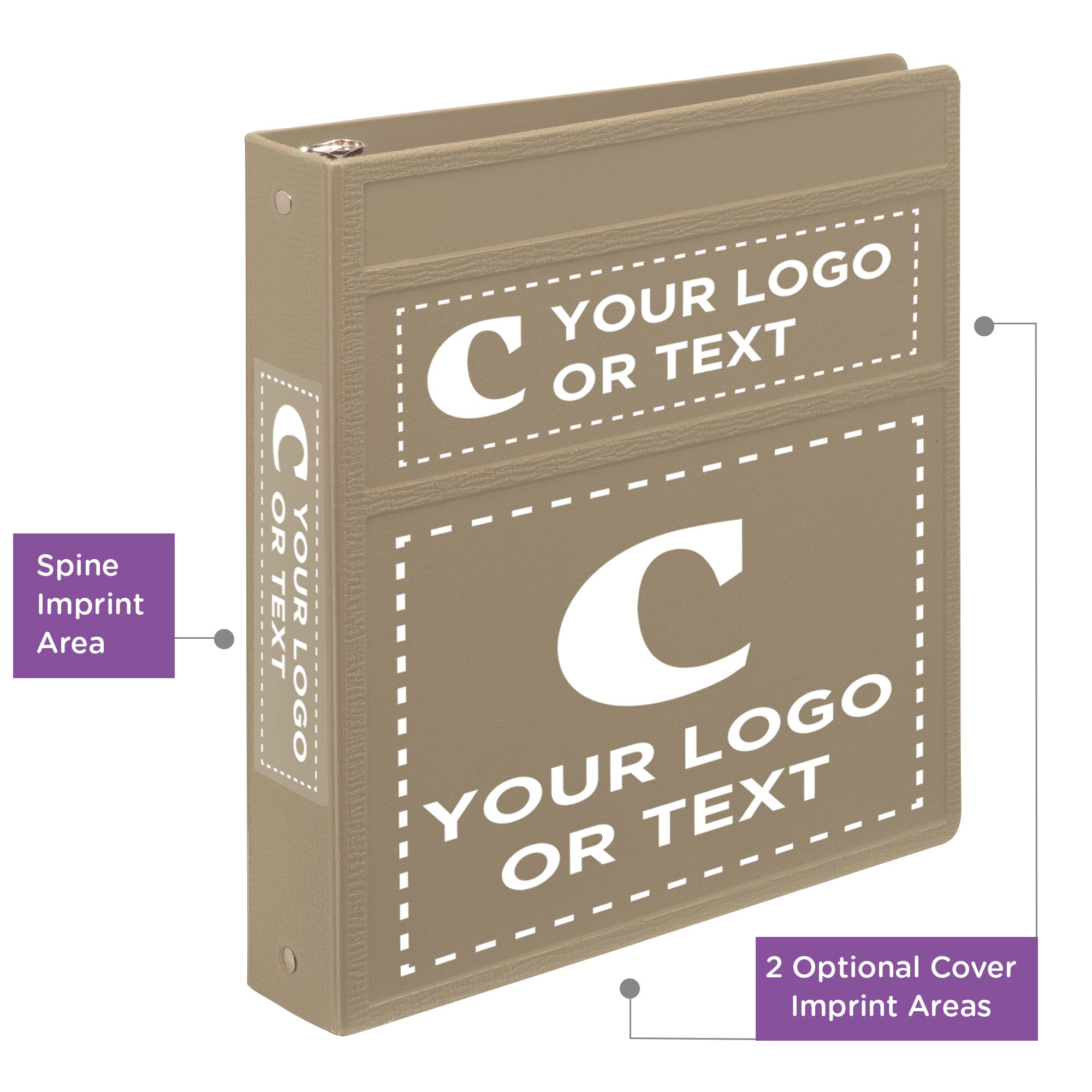 Custom 1.5-Inch Binder with Logo – Heavy Duty Side-Opening