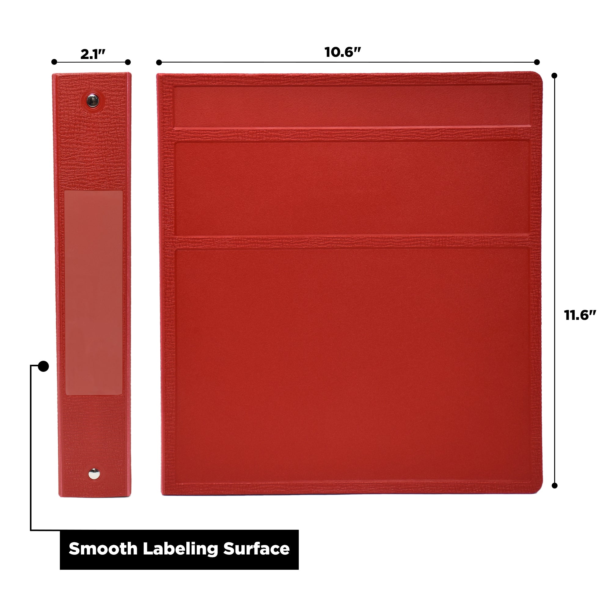 1.5 Inch Heavy Duty 3-Ring Binder for Medical Charting – Side Opening