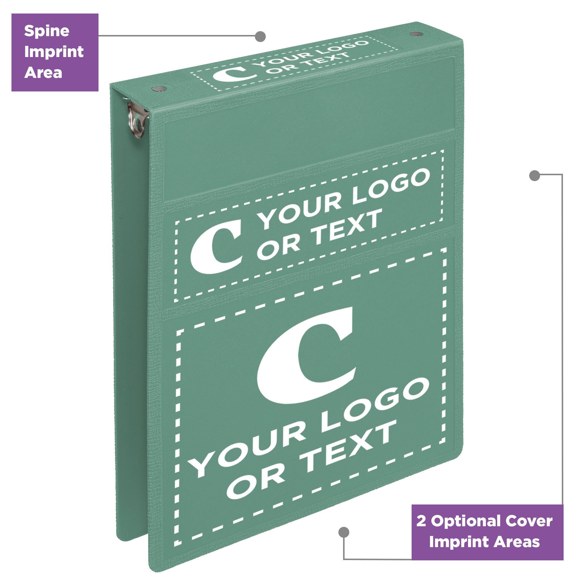 Custom 1.5-Inch Binder with Logo – Heavy Duty Top-Opening