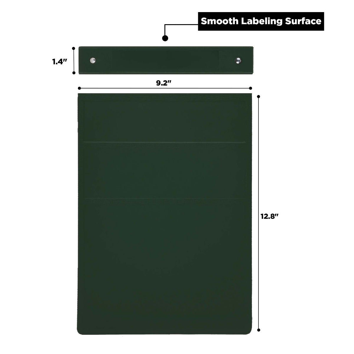 1.5-Inch Heavy Duty 2-Ring Binder for Medical Charting – Top Opening