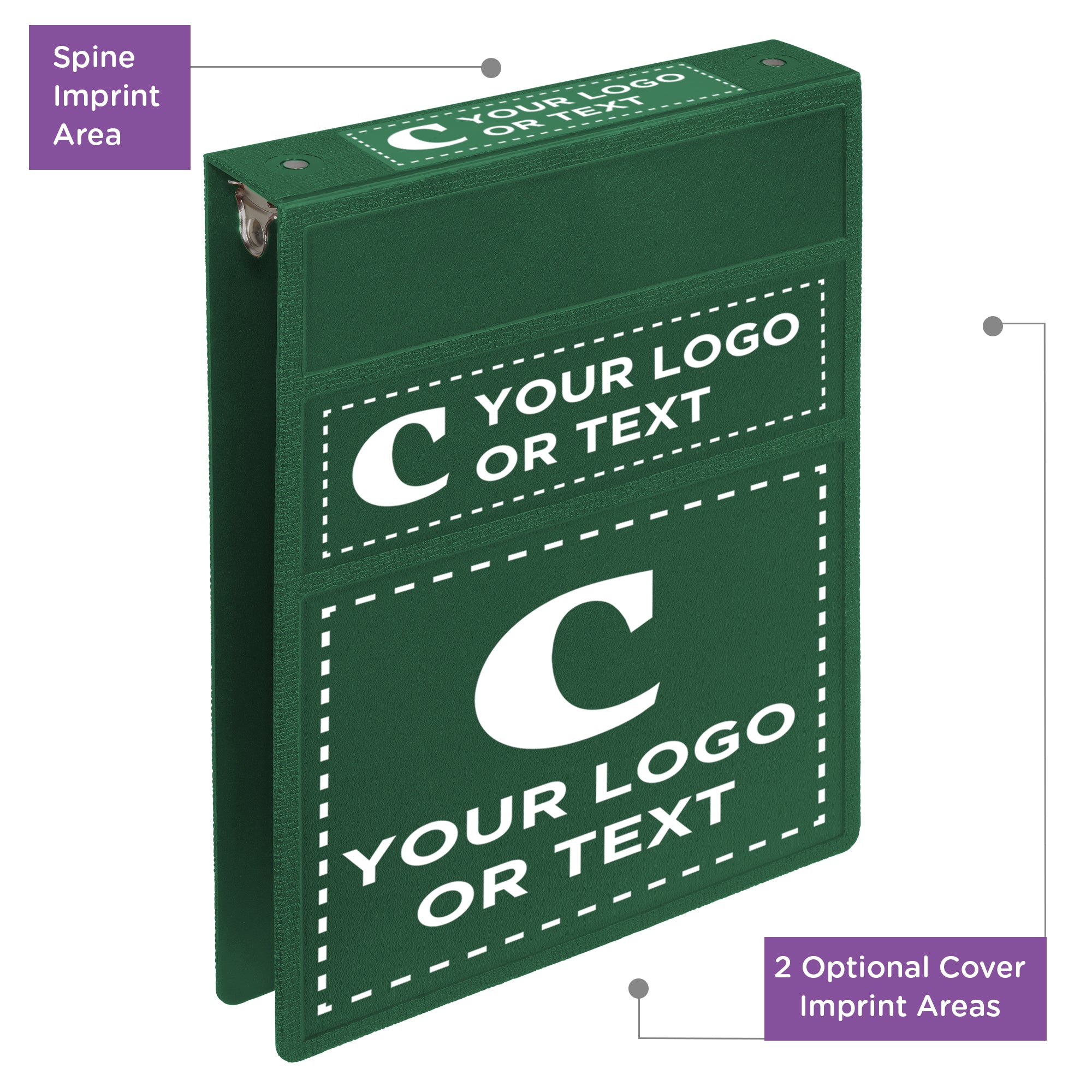 Custom 1.5-Inch Binder with Logo – Heavy Duty Top-Opening