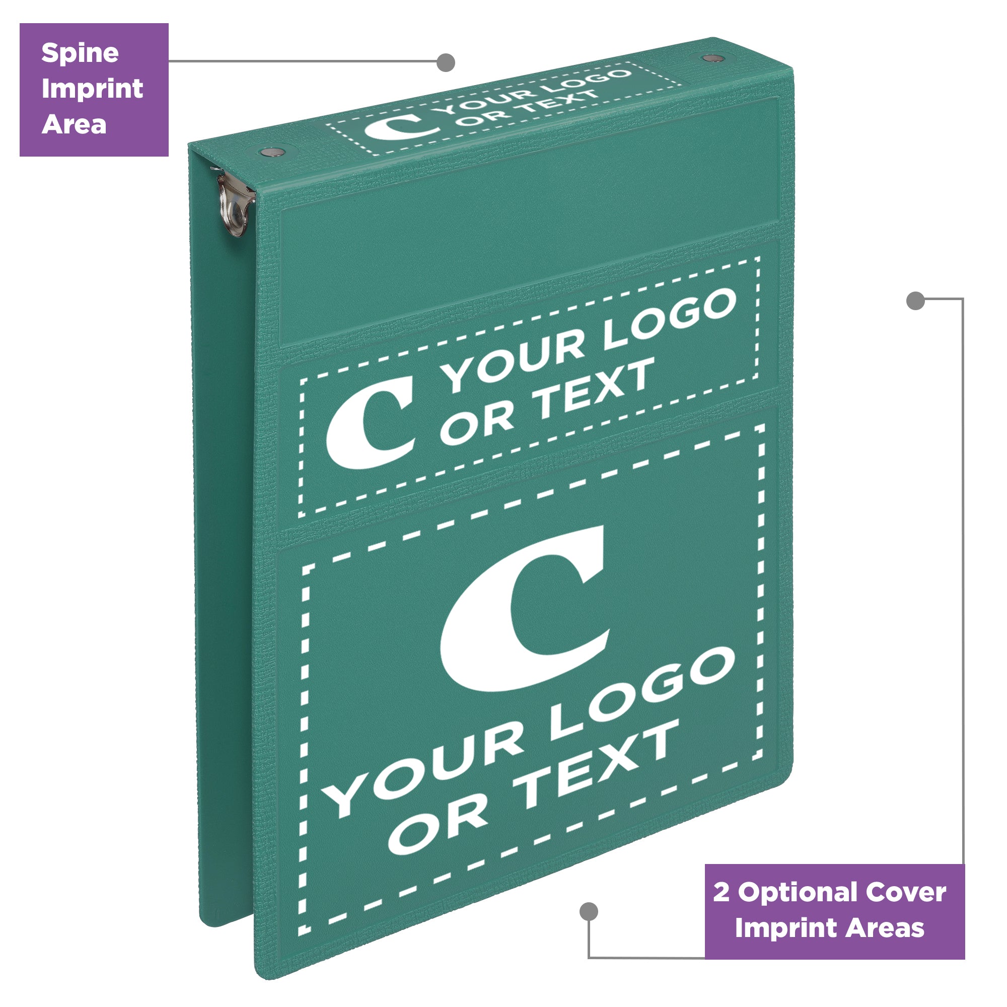 Custom 1.5-Inch Binder with Logo – Heavy Duty Top-Opening