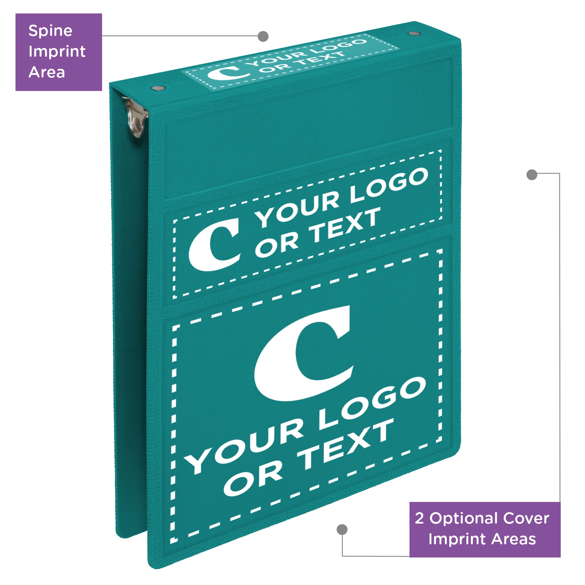 Custom 1.5-Inch Binder with Logo – Heavy Duty Top-Opening