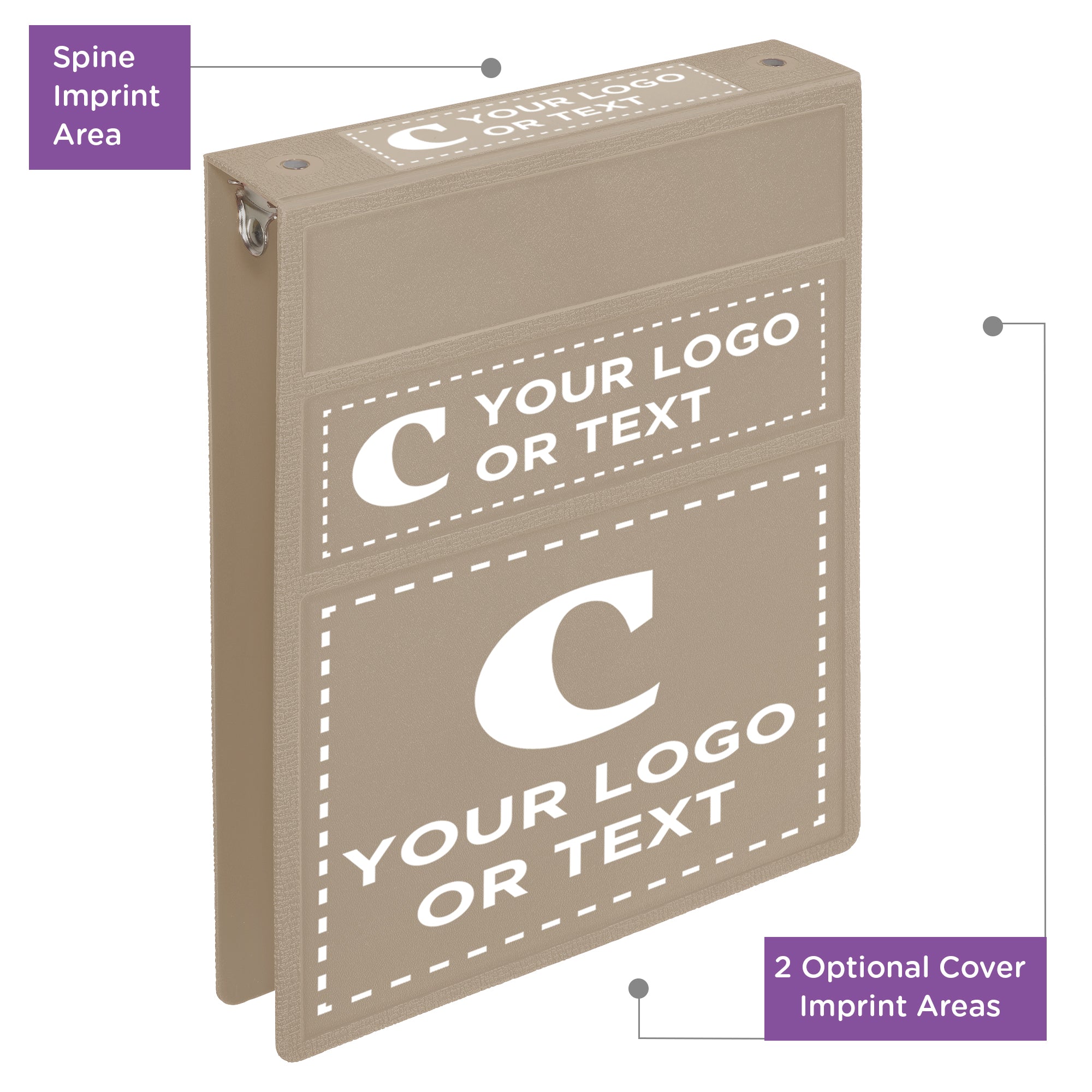 Custom 1.5-Inch Binder with Logo – Heavy Duty Top-Opening