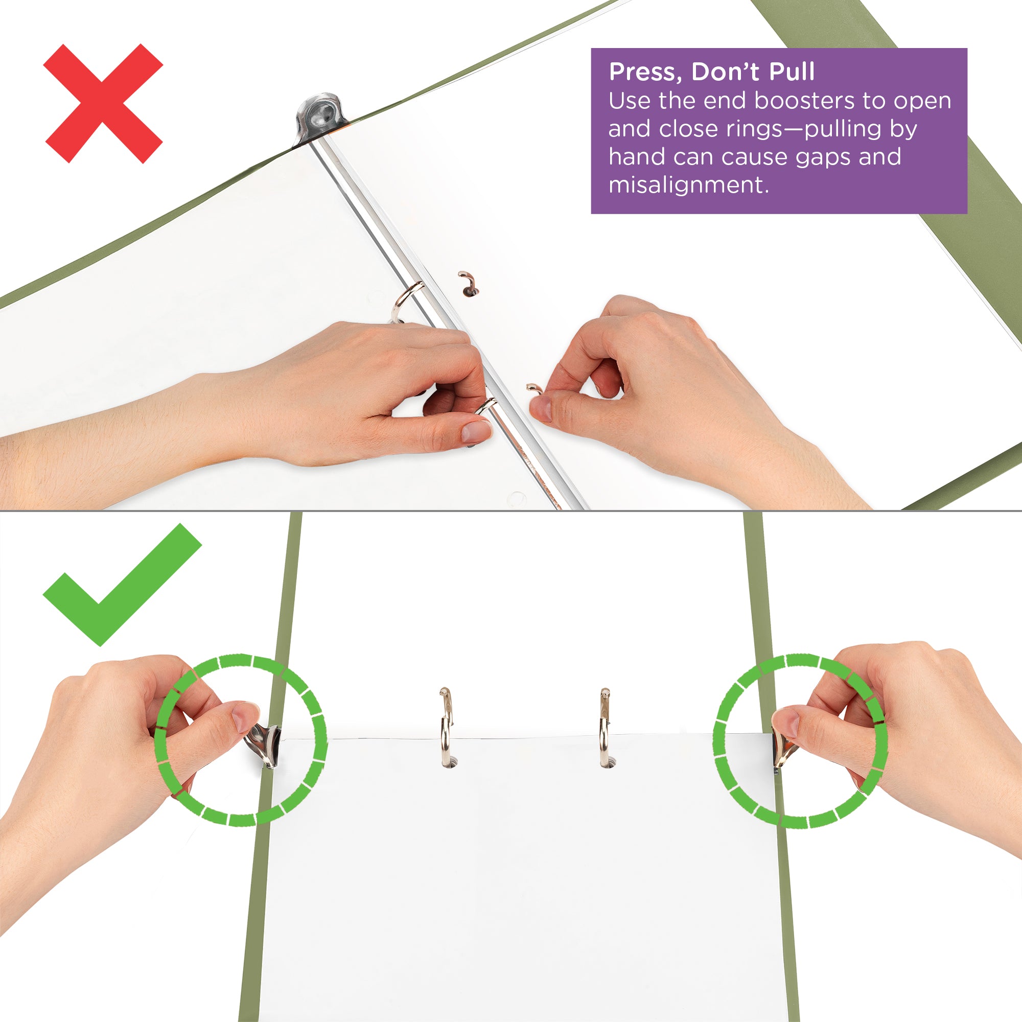 1.5-Inch Heavy Duty 2-Ring Binder for Medical Charting – Top Opening