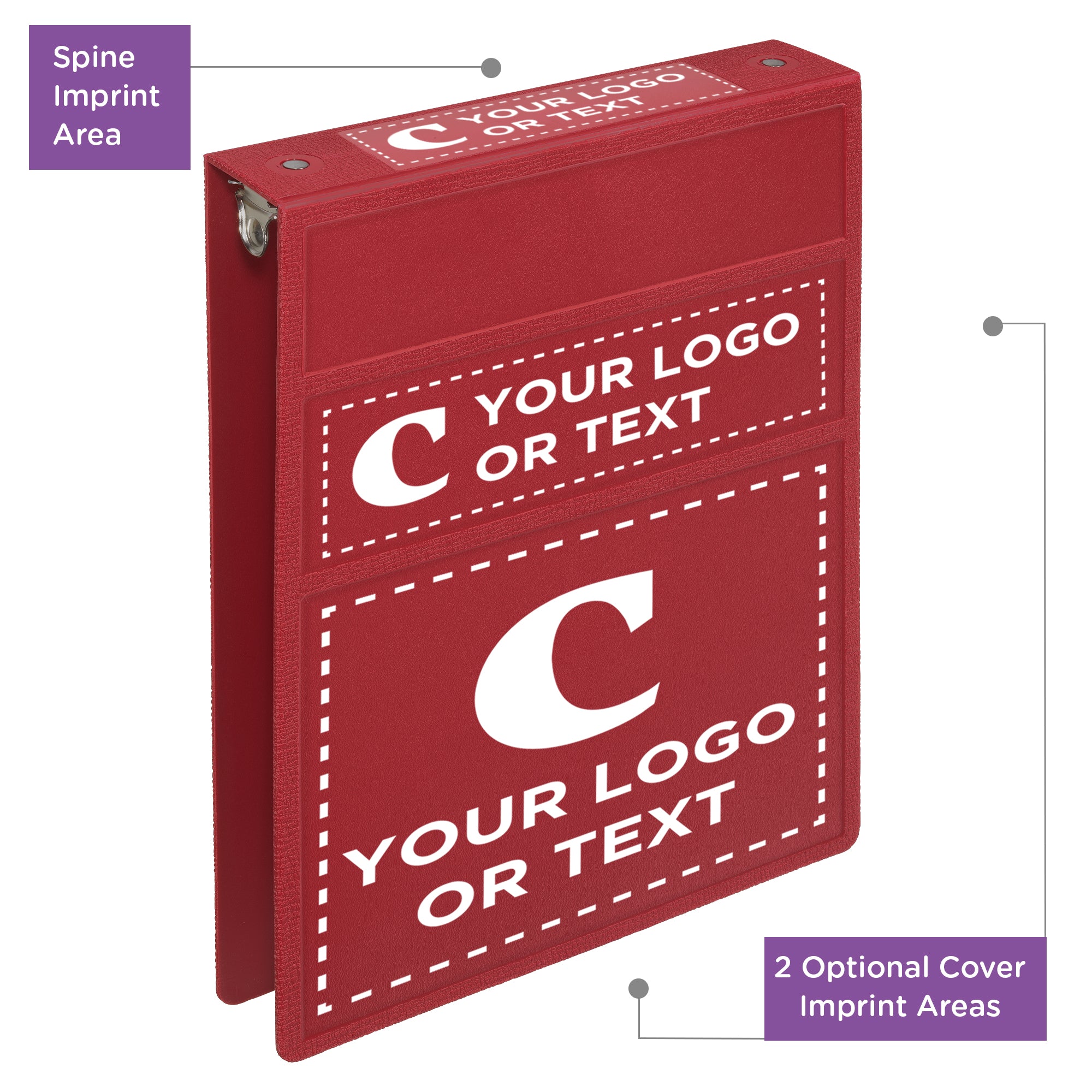 Custom 1.5-Inch Binder with Logo – Heavy Duty Top-Opening