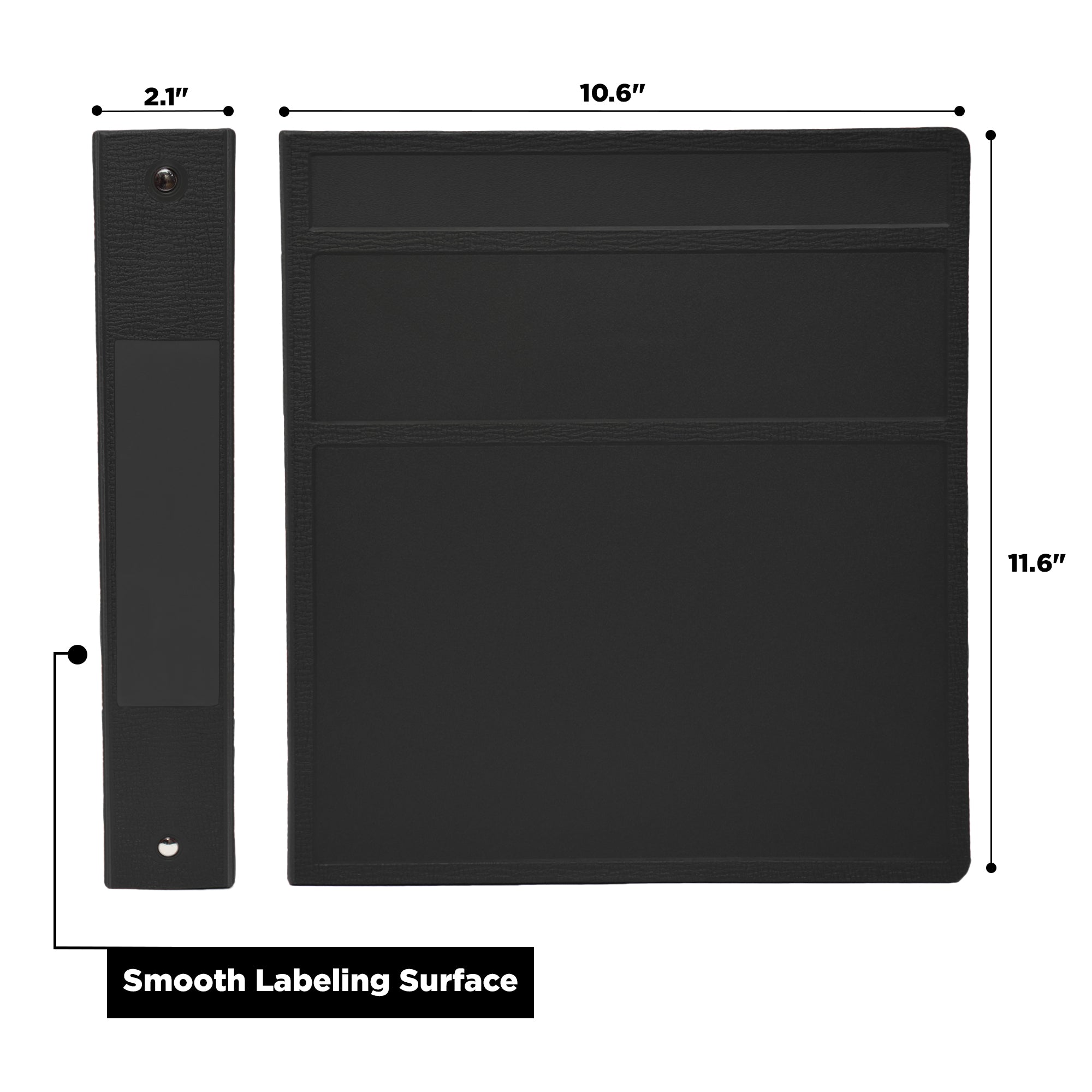 1.5 Inch Heavy Duty 3-Ring Binder for Medical Charting – Side Opening
