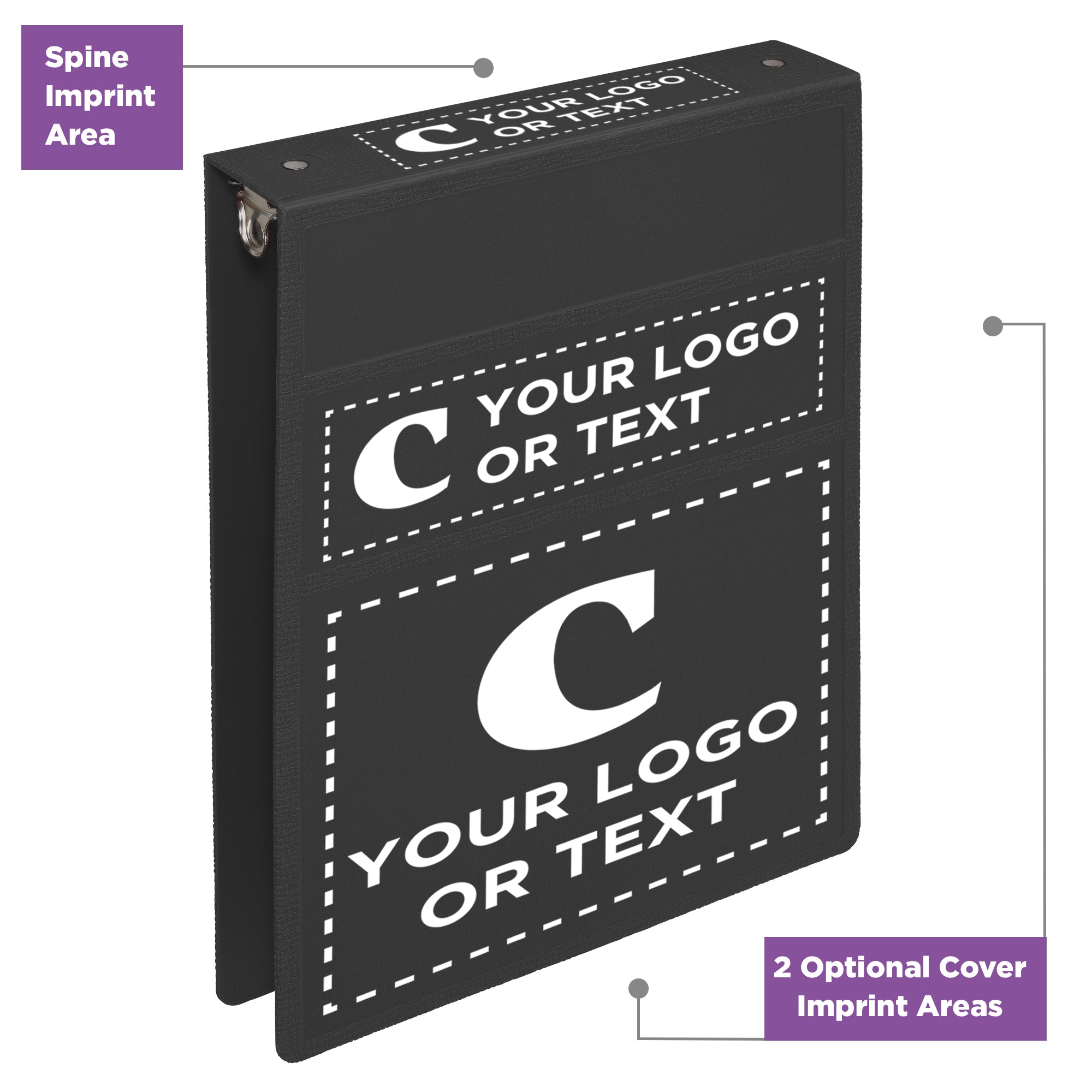 Custom 1.5-Inch Binder with Logo – Heavy Duty Top-Opening