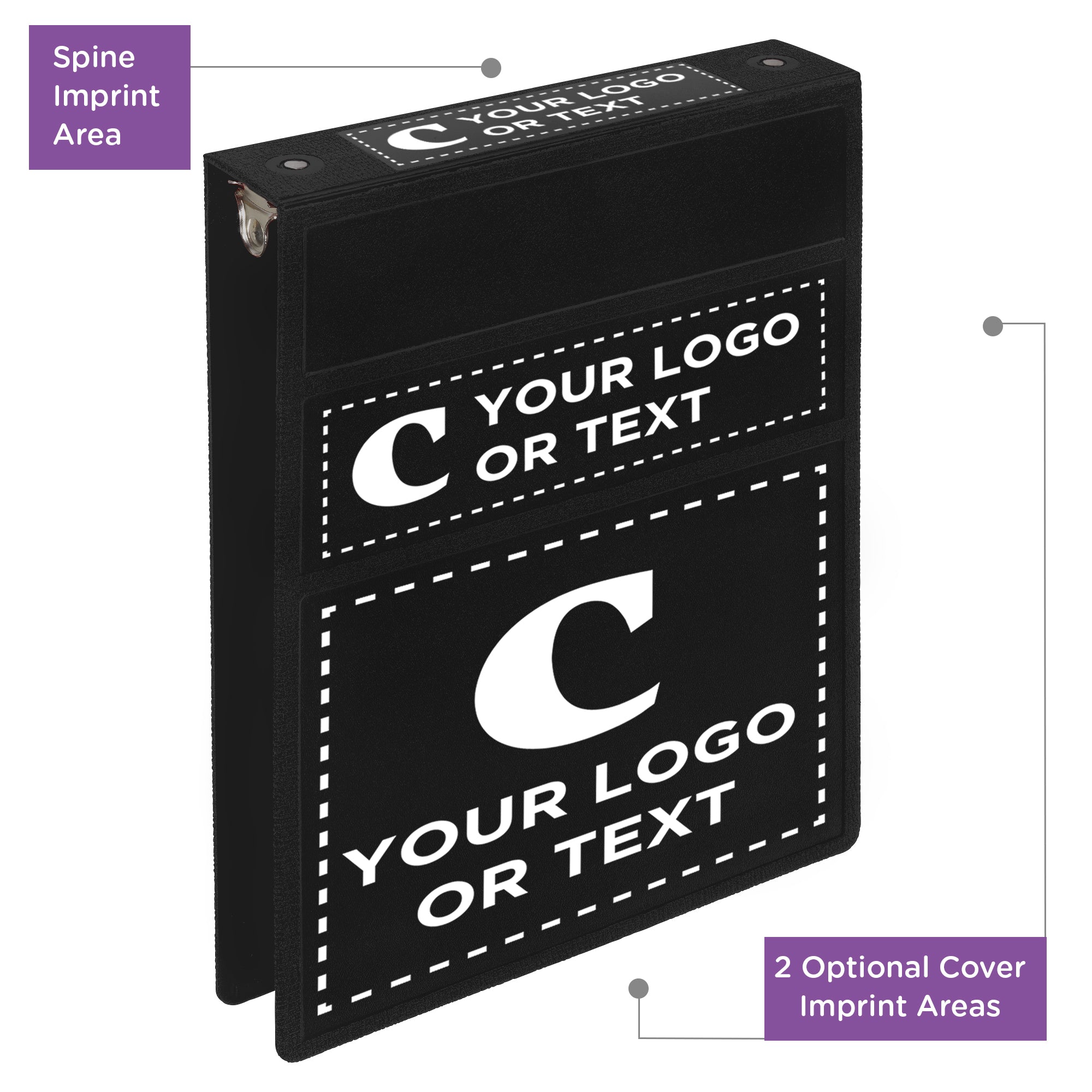 Custom 1.5-Inch Binder with Logo – Heavy Duty Top-Opening