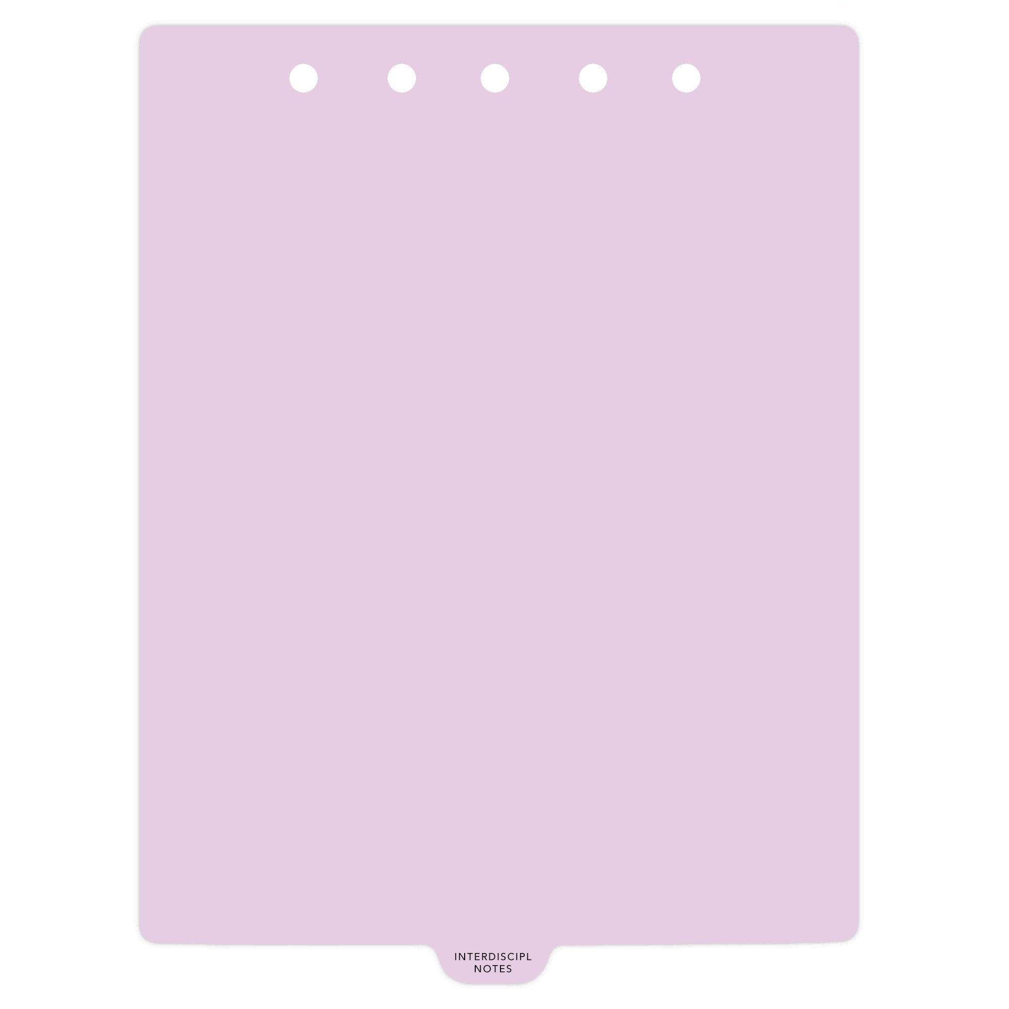 Heavy Duty Plastic Medical Chart Divider Tabs, Bottom Tab, 1/9 Cut, Tab 5 Position