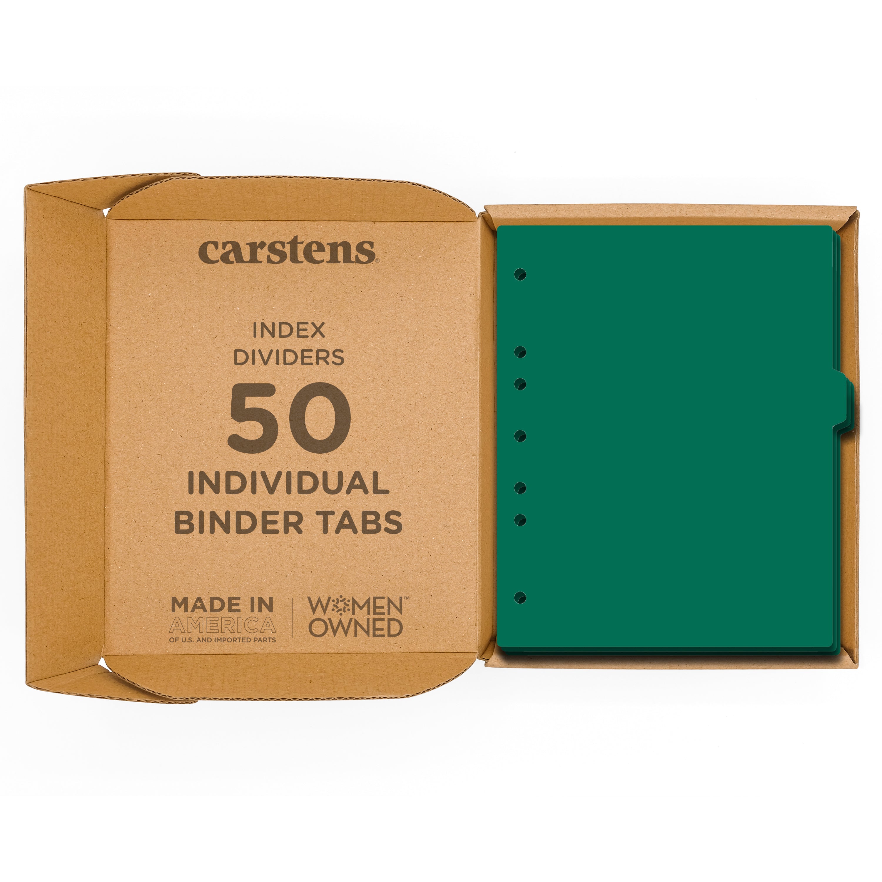 Heavy Duty Blank Plastic Ring Binder Divider Tabs, Side Tab, 1/9 Cut