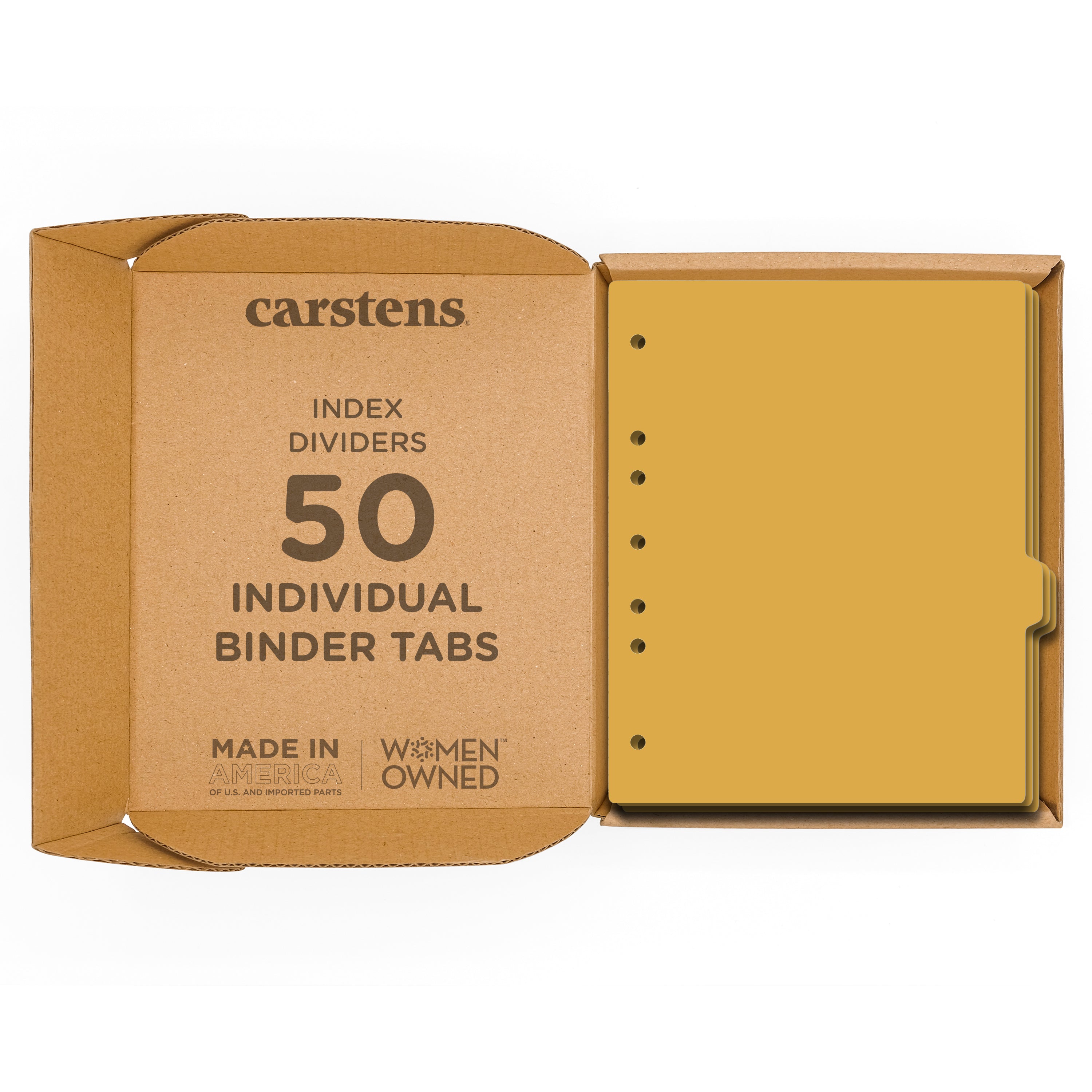 Heavy Duty Blank Plastic Ring Binder Divider Tabs, Side Tab, 1/9 Cut