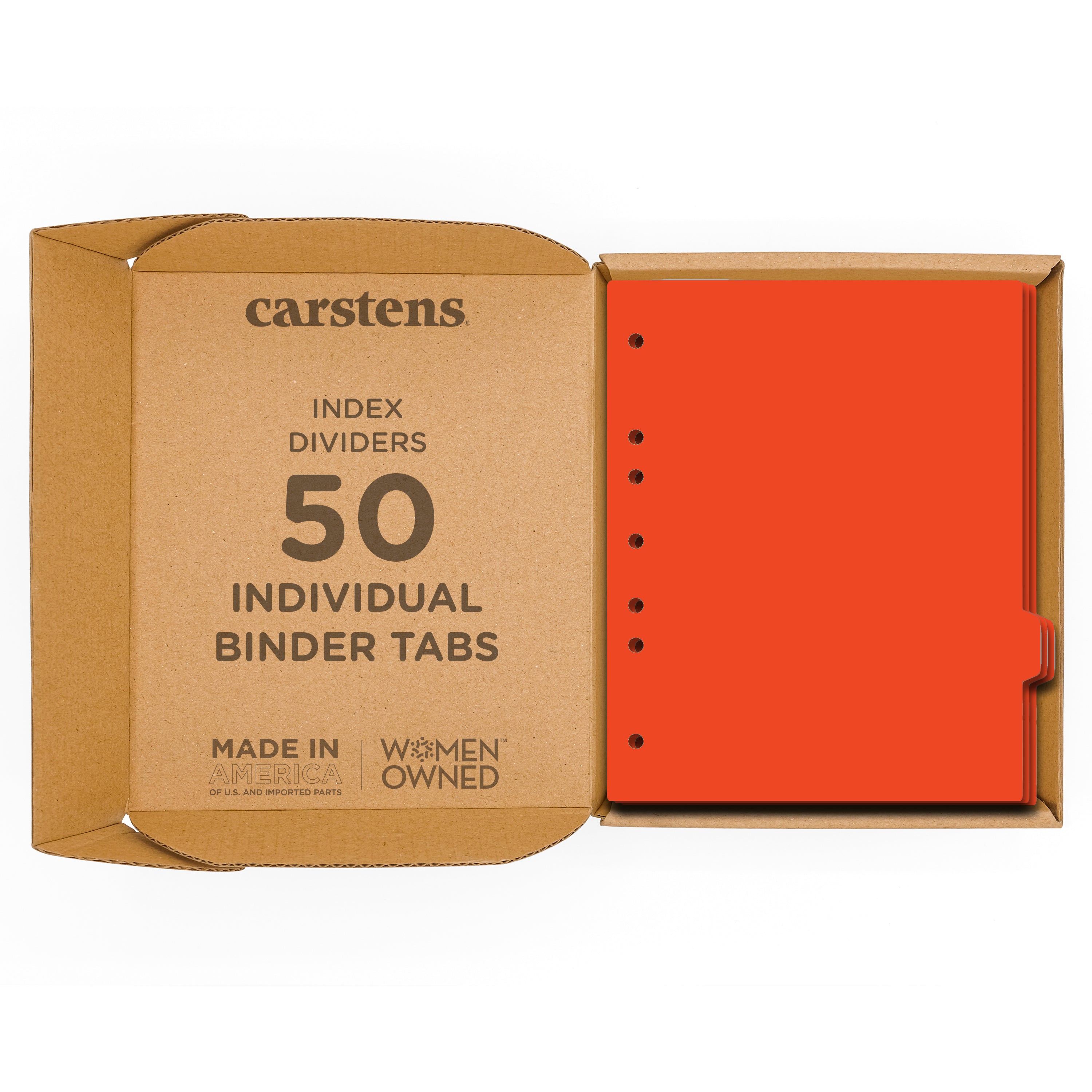 Heavy Duty Blank Plastic Ring Binder Divider Tabs, Side Tab, 1/9 Cut