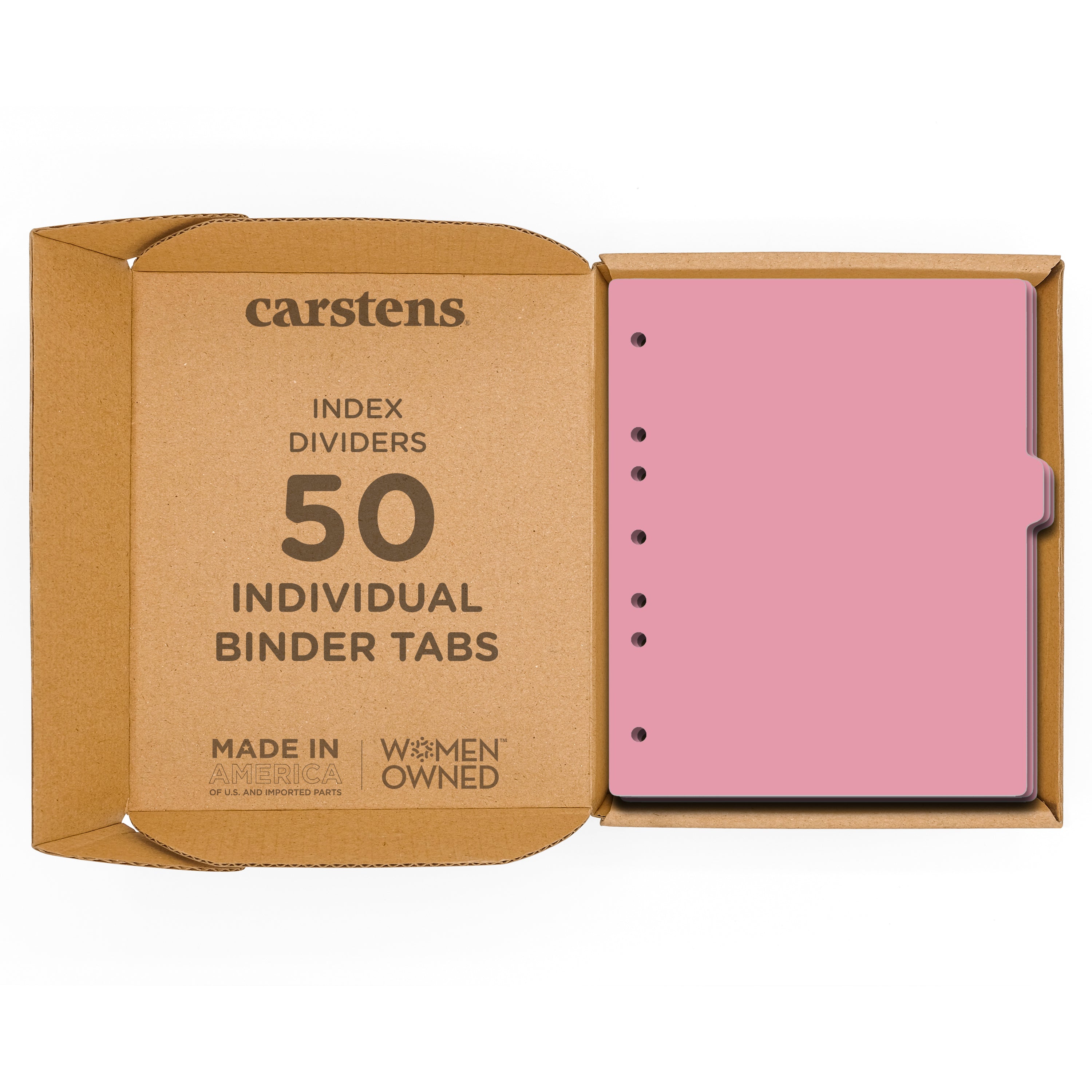 Heavy Duty Blank Plastic Ring Binder Divider Tabs, Side Tab, 1/9 Cut