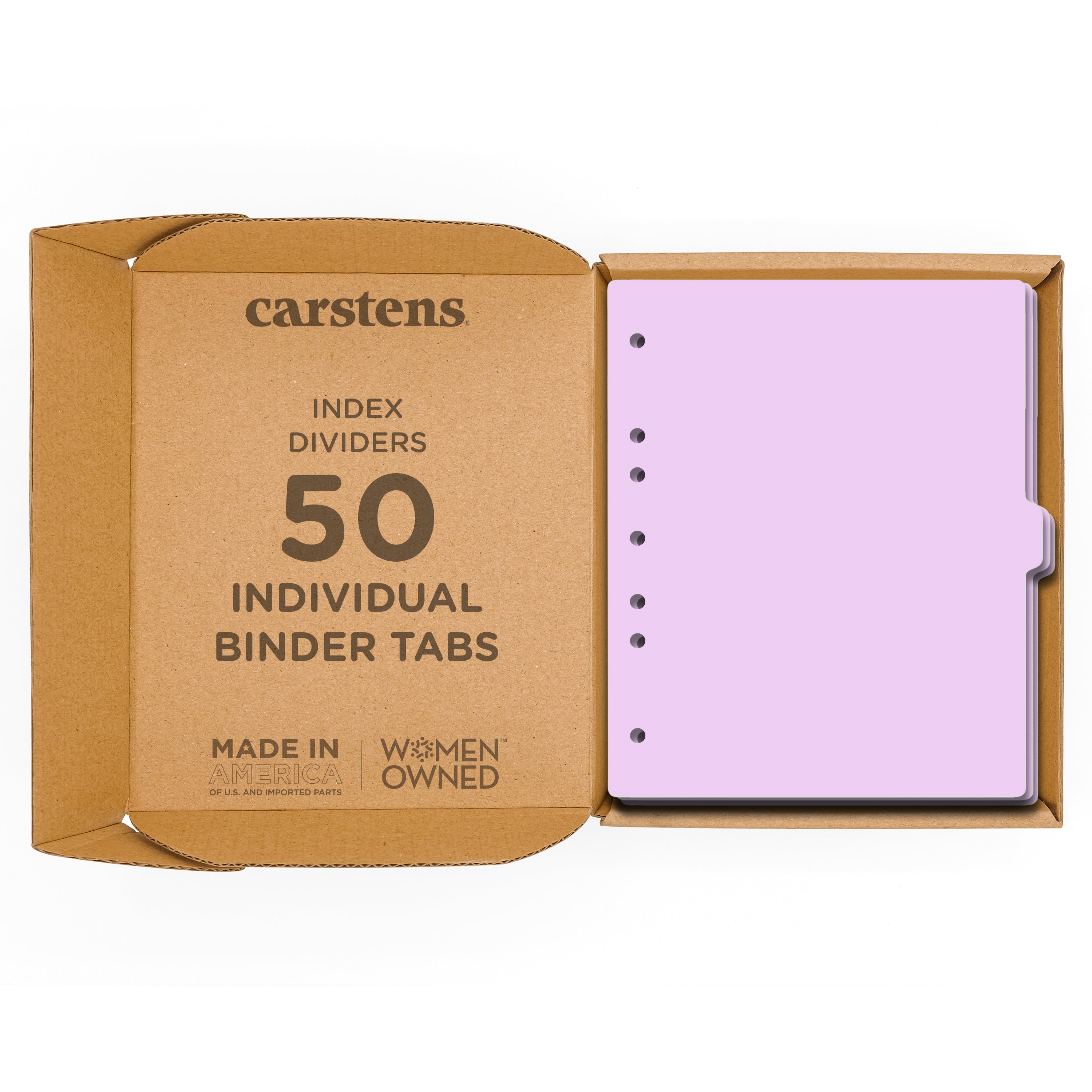 Heavy Duty Blank Plastic Ring Binder Divider Tabs, Side Tab, 1/9 Cut