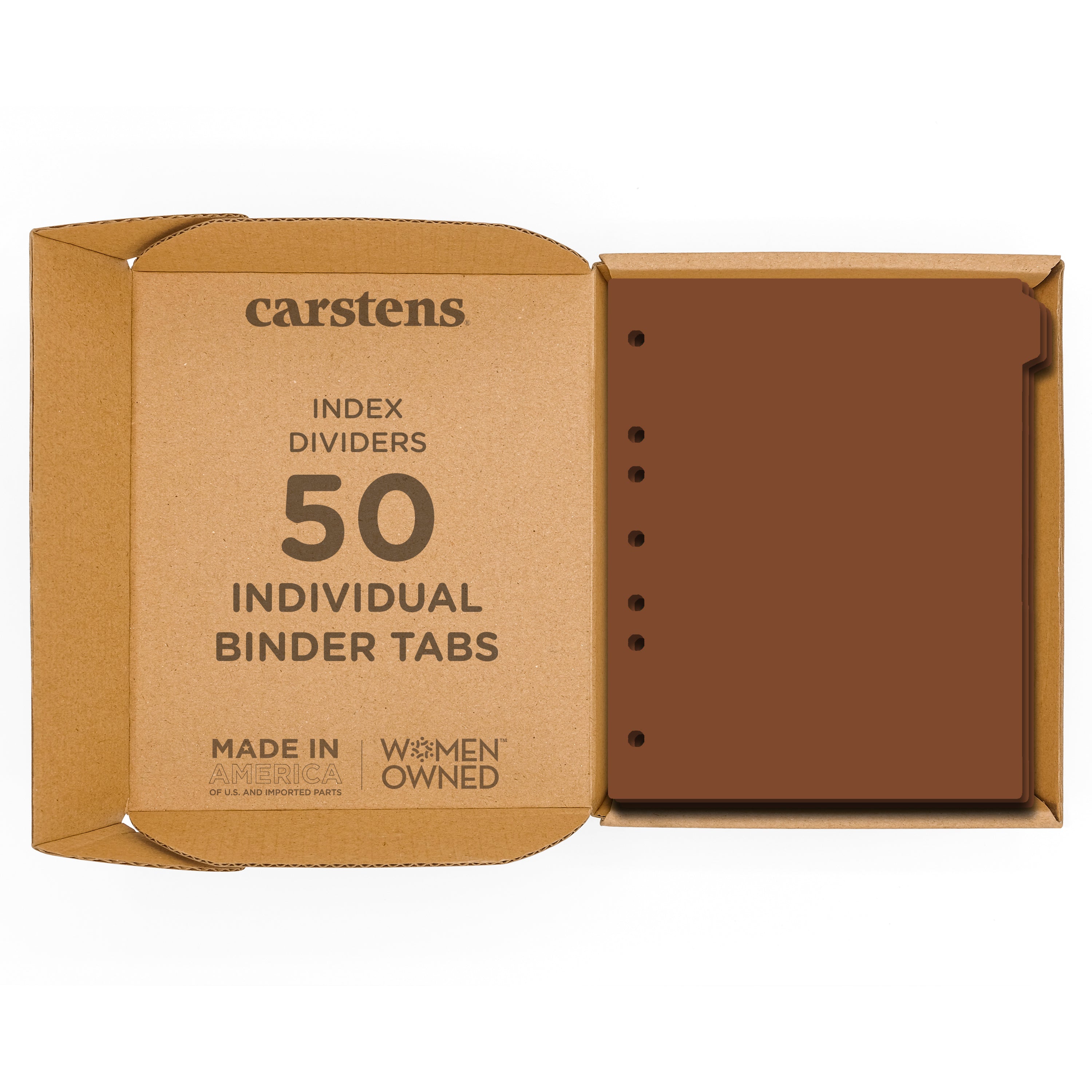 Heavy Duty Blank Plastic Ring Binder Divider Tabs, Side Tab, 1/9 Cut