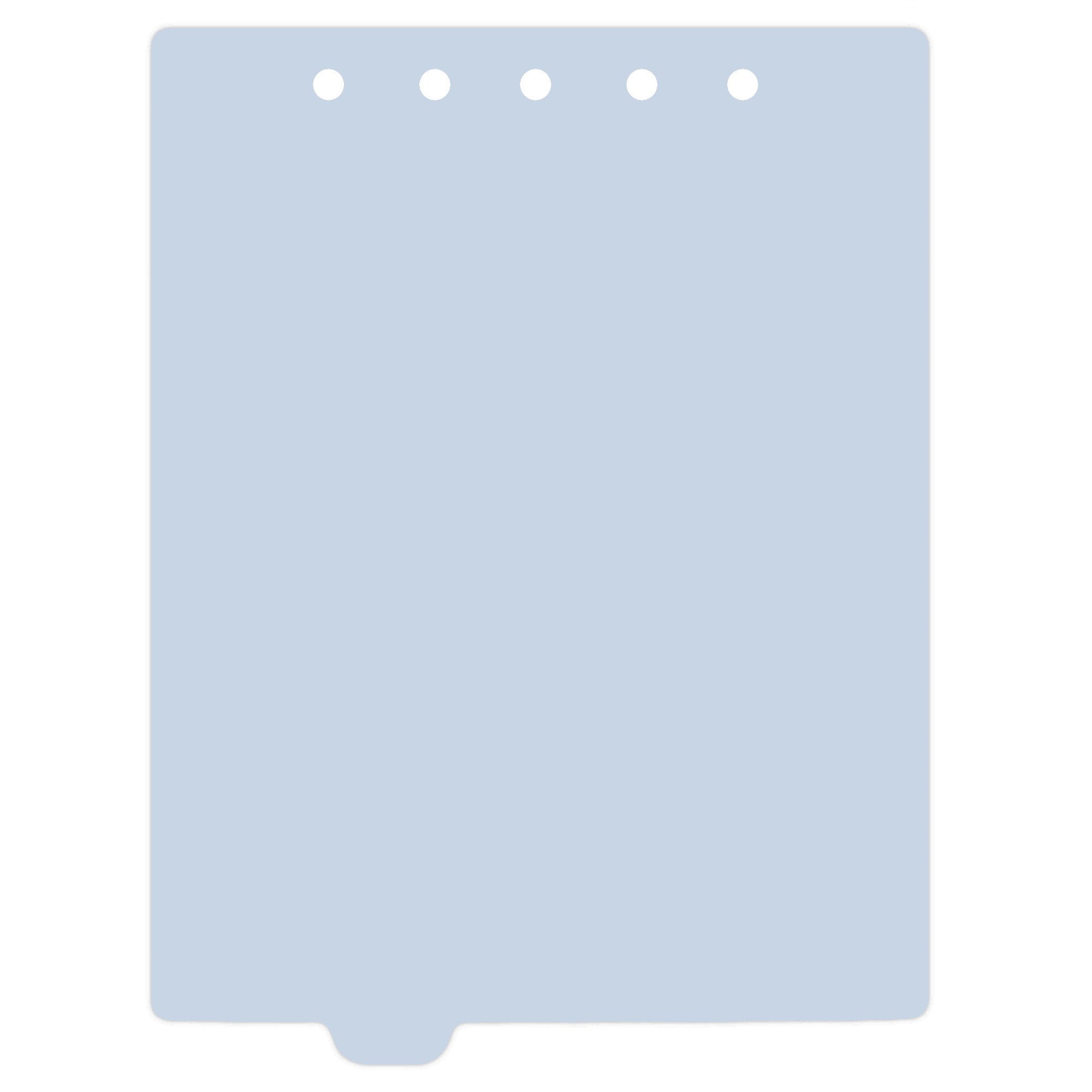 Heavy Duty Blank Plastic Ring Binder Dividers Tabs, Top Tab, 1/9 Cut