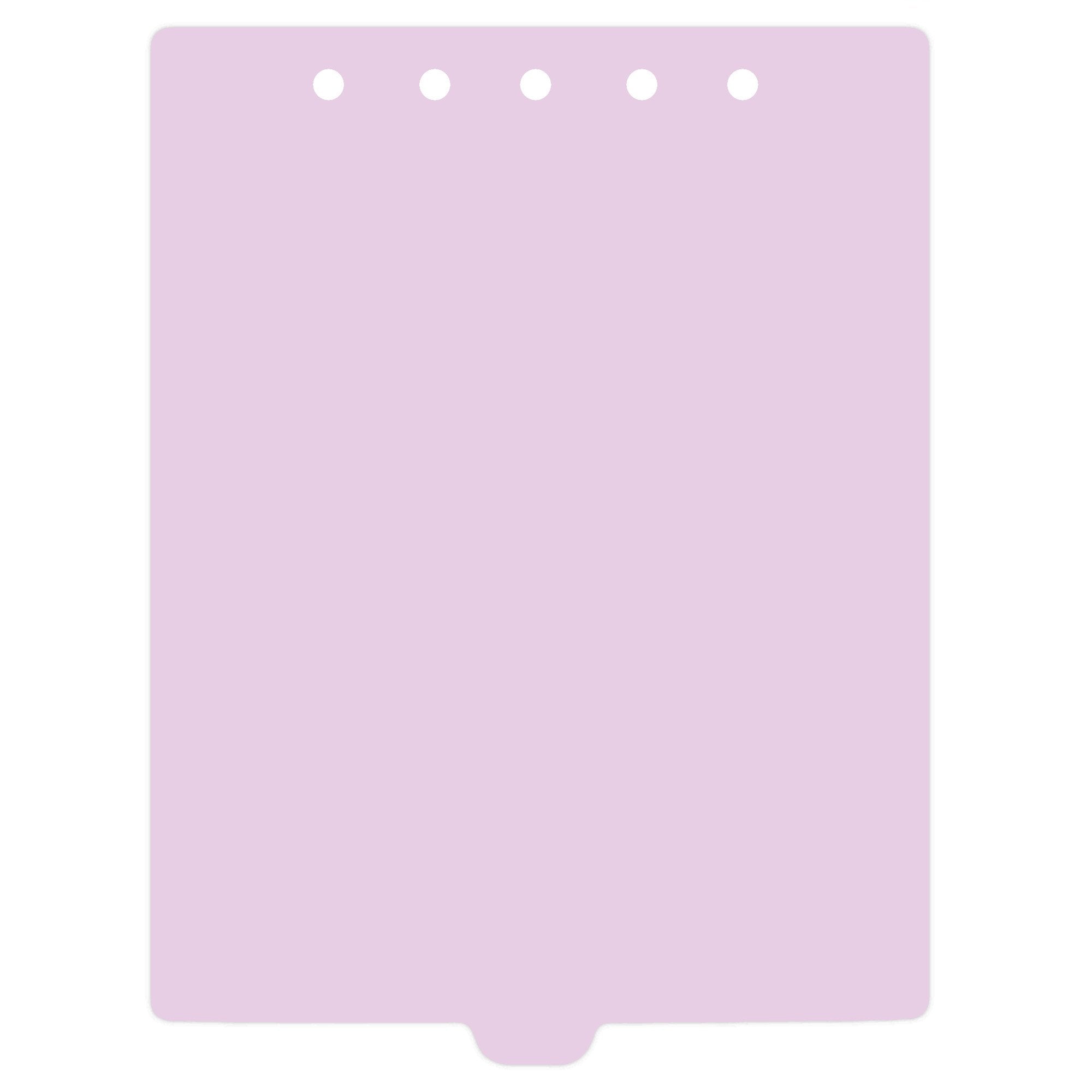 Heavy Duty Blank Plastic Ring Binder Dividers Tabs, Top Tab, 1/9 Cut