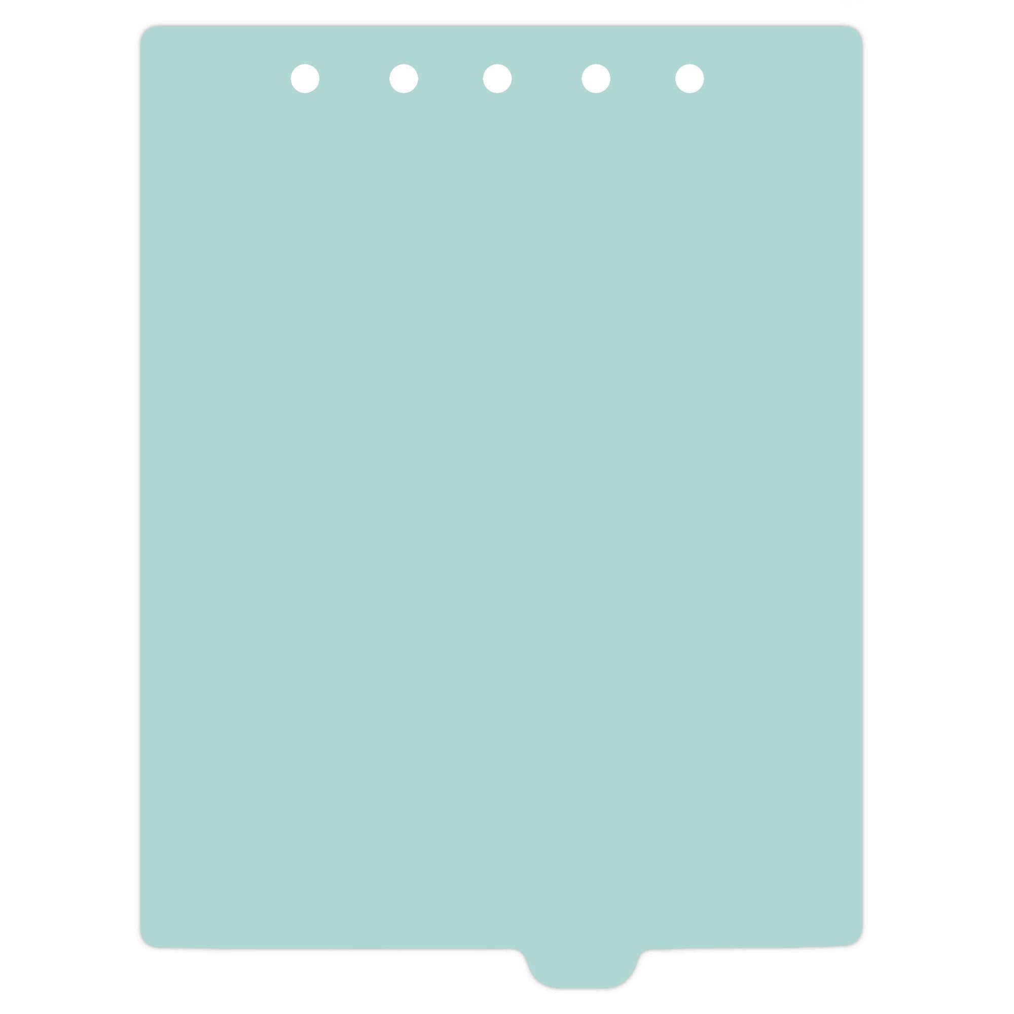 Heavy Duty Blank Plastic Ring Binder Dividers Tabs, Top Tab, 1/9 Cut