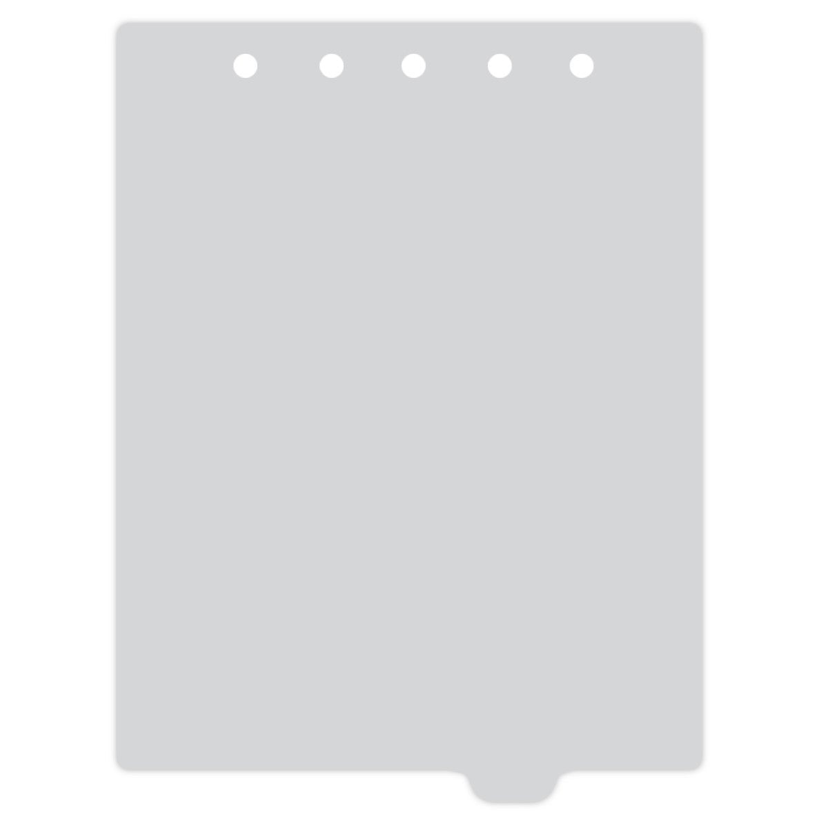 Heavy Duty Blank Plastic Ring Binder Dividers Tabs, Top Tab, 1/9 Cut