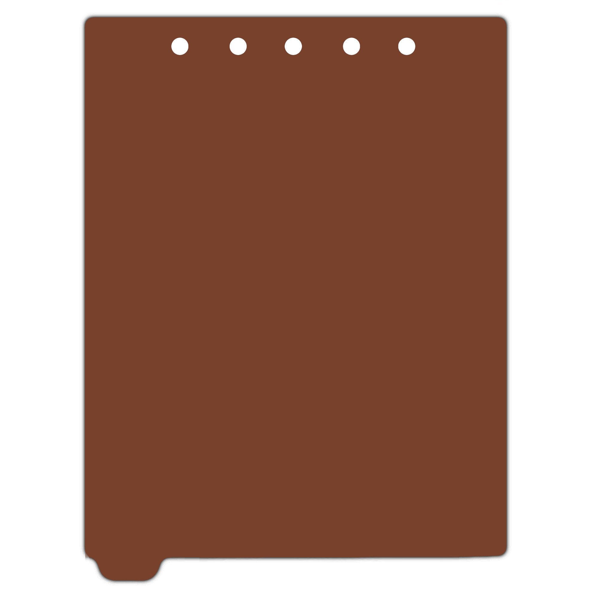 Heavy Duty Blank Plastic Ring Binder Dividers Tabs, Top Tab, 1/9 Cut
