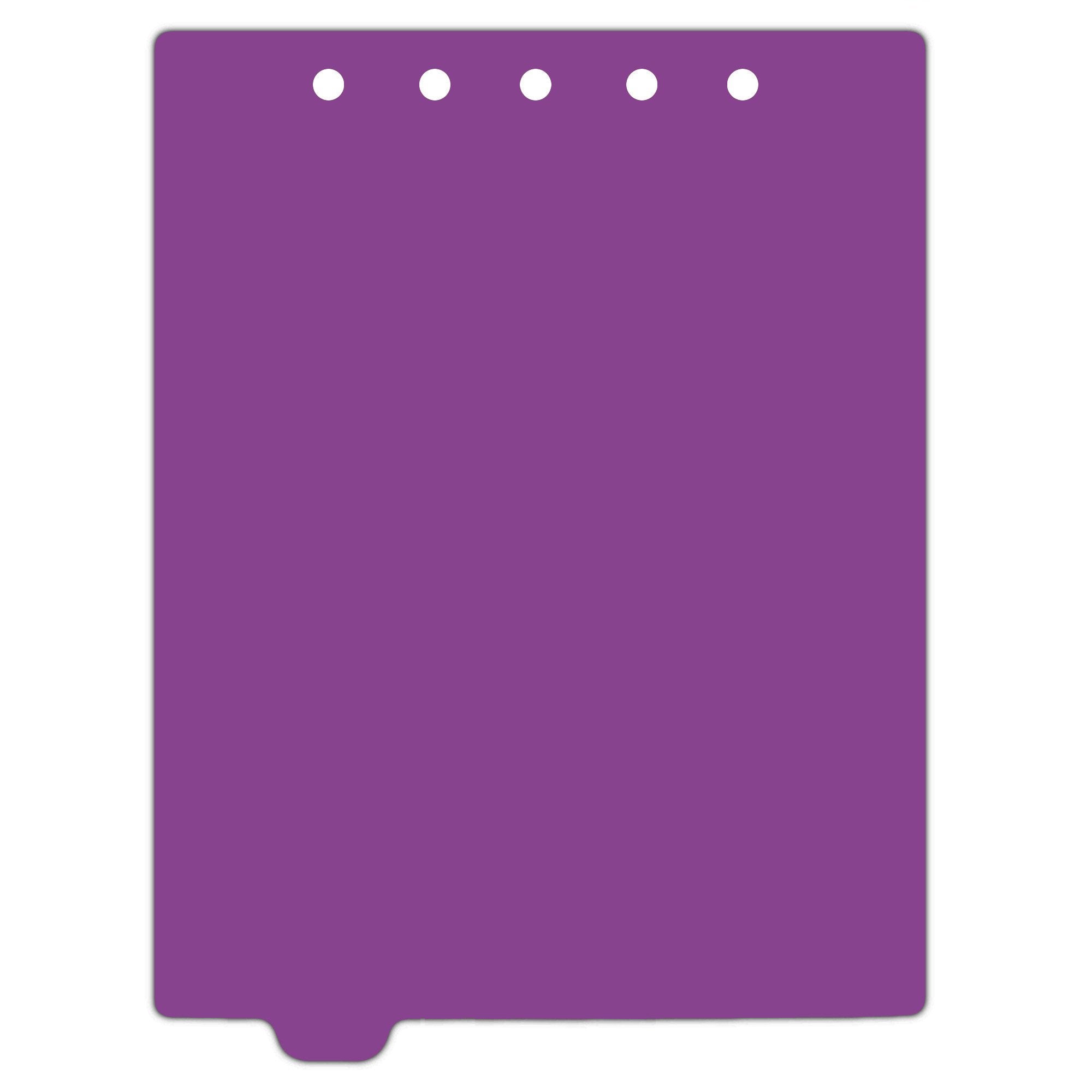 Heavy Duty Blank Plastic Ring Binder Dividers Tabs, Top Tab, 1/9 Cut