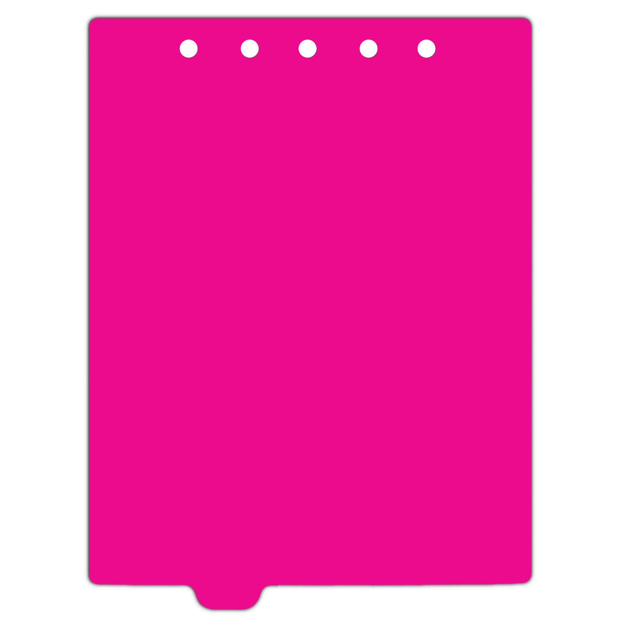 Heavy Duty Blank Plastic Ring Binder Dividers Tabs, Top Tab, 1/9 Cut