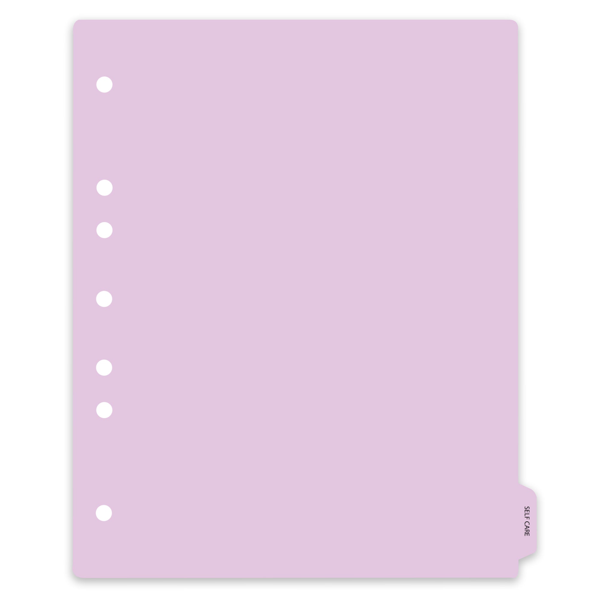 Heavy Duty Plastic Medical Chart Divider Tabs, Side Tab, 1/9 Cut, Tab 9 Position