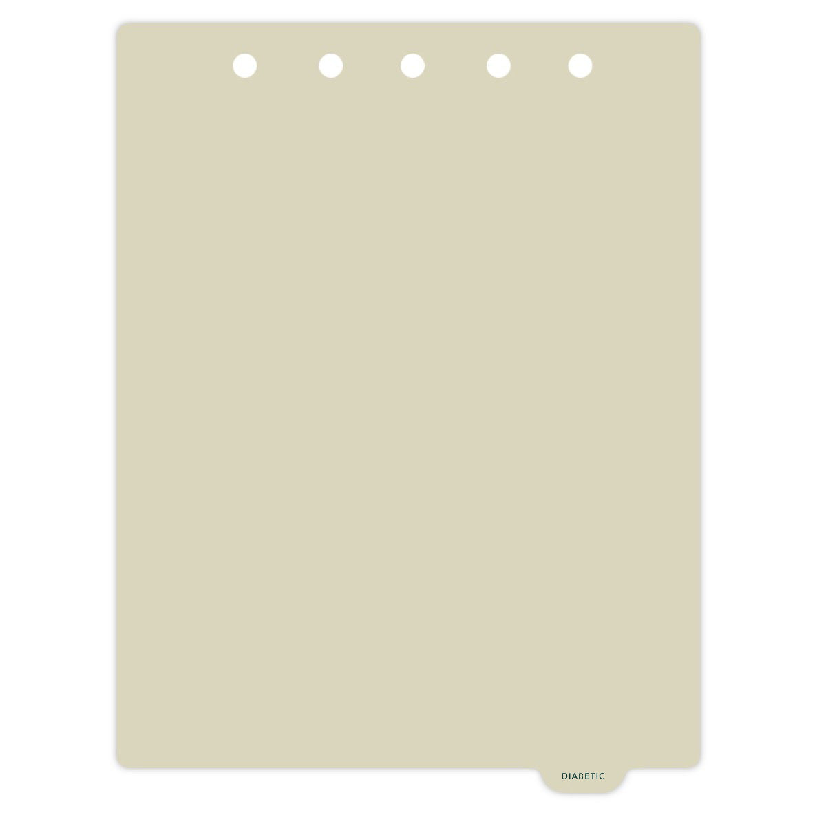 Heavy Duty Plastic Medical Chart Divider Tabs, Bottom Tab, 1/9 Cut, Tab 8 Position
