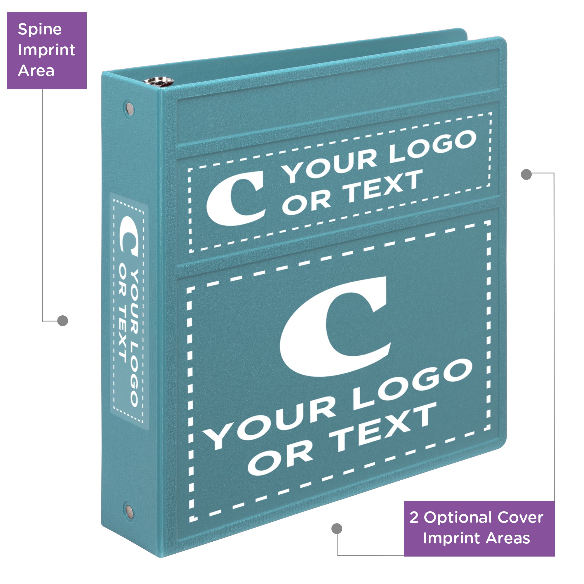 Custom 2-Inch Binder with Logo – Heavy Duty Side-Opening