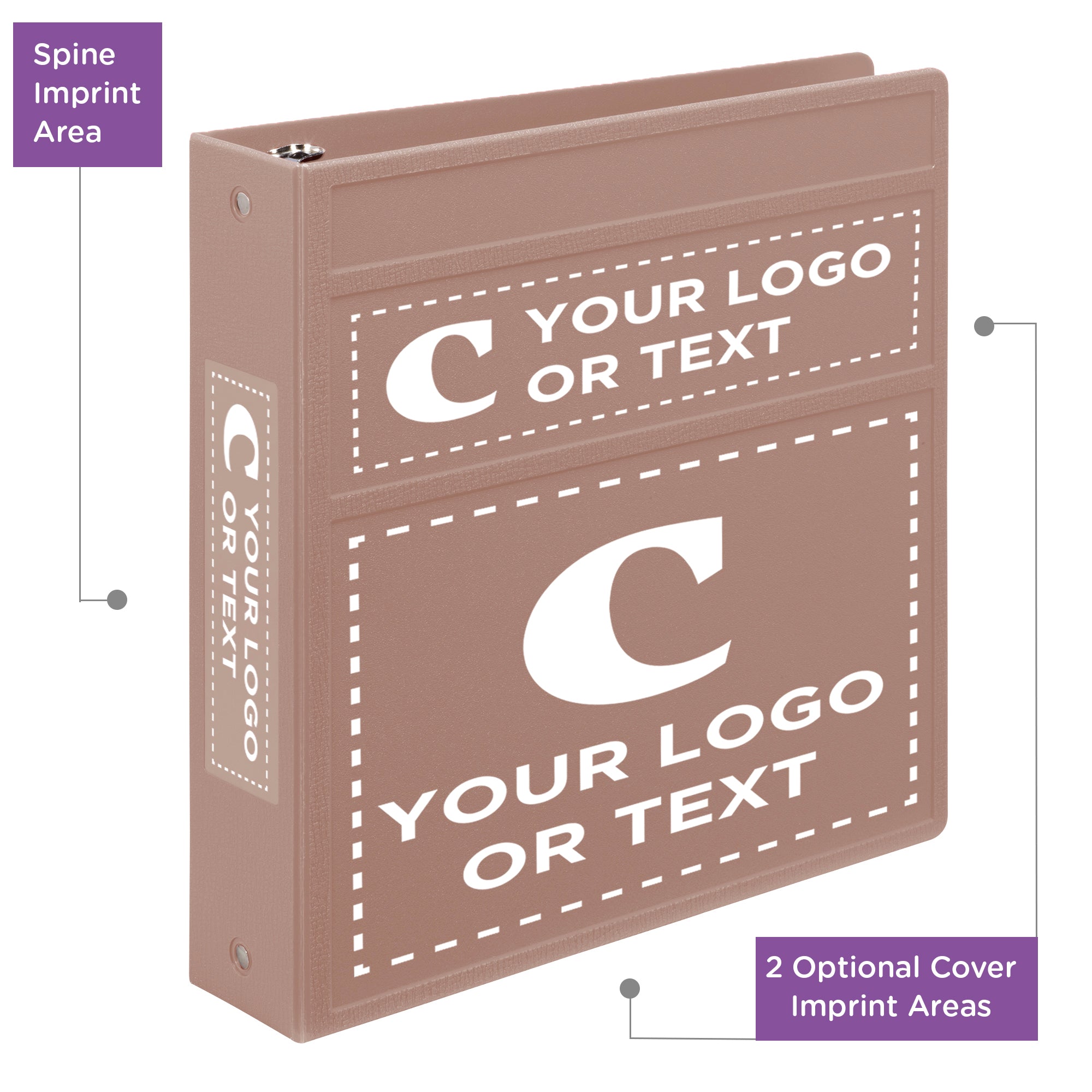 Custom 2-Inch Binder with Logo – Heavy Duty Side-Opening