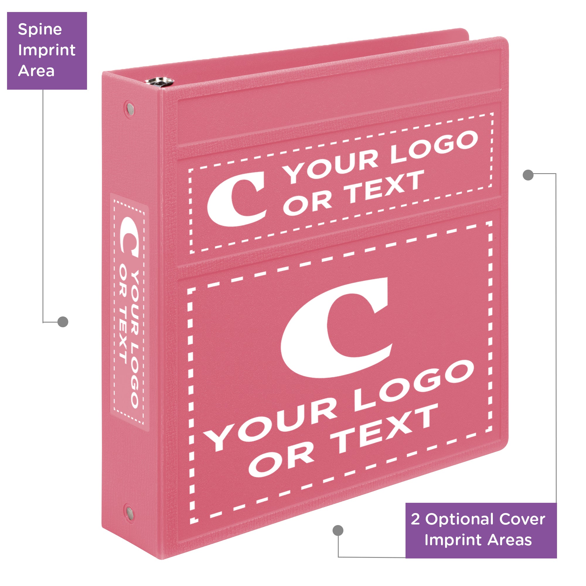 Custom 2-Inch Binder with Logo – Heavy Duty Side-Opening