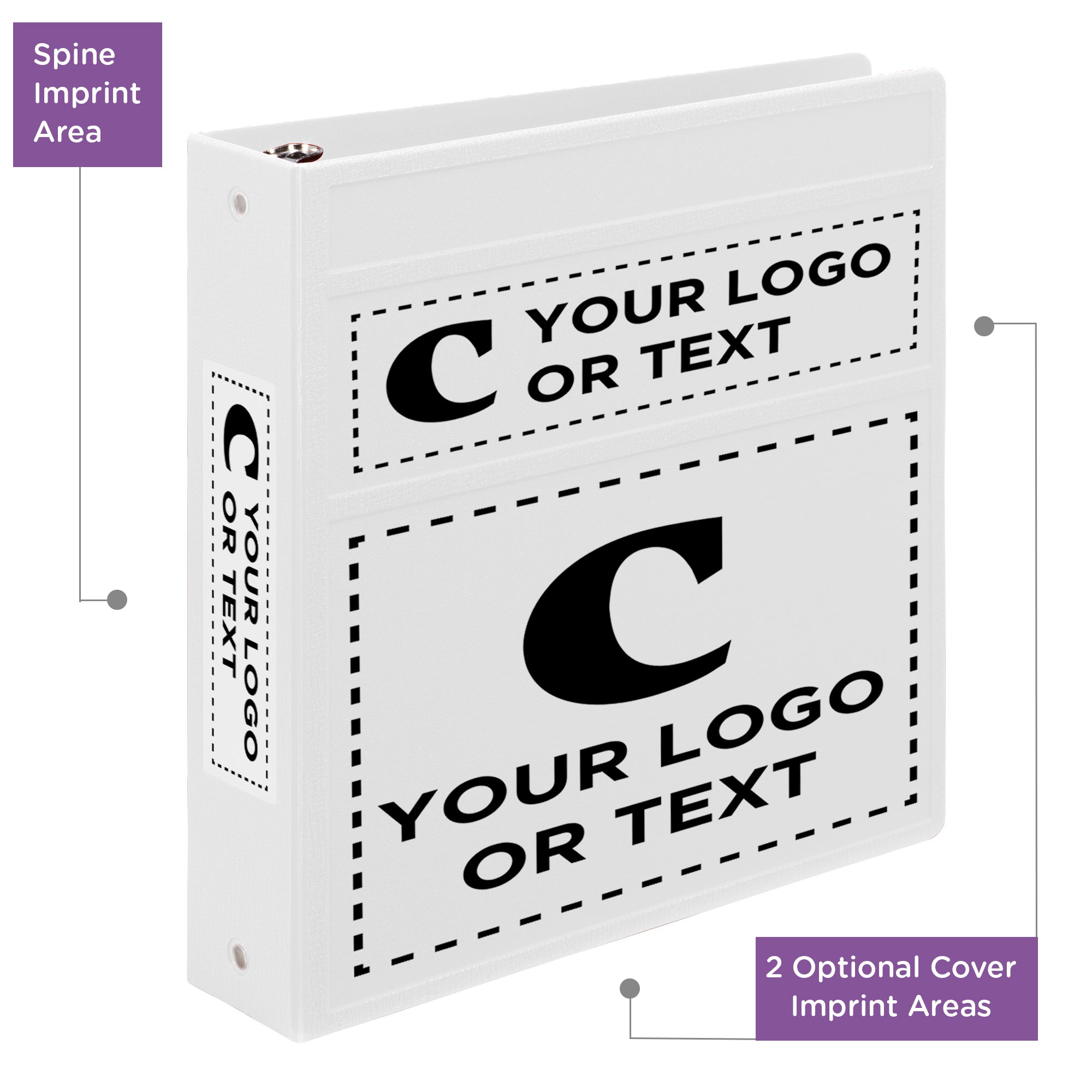 Custom 2-Inch Binder with Logo – Heavy Duty Side-Opening
