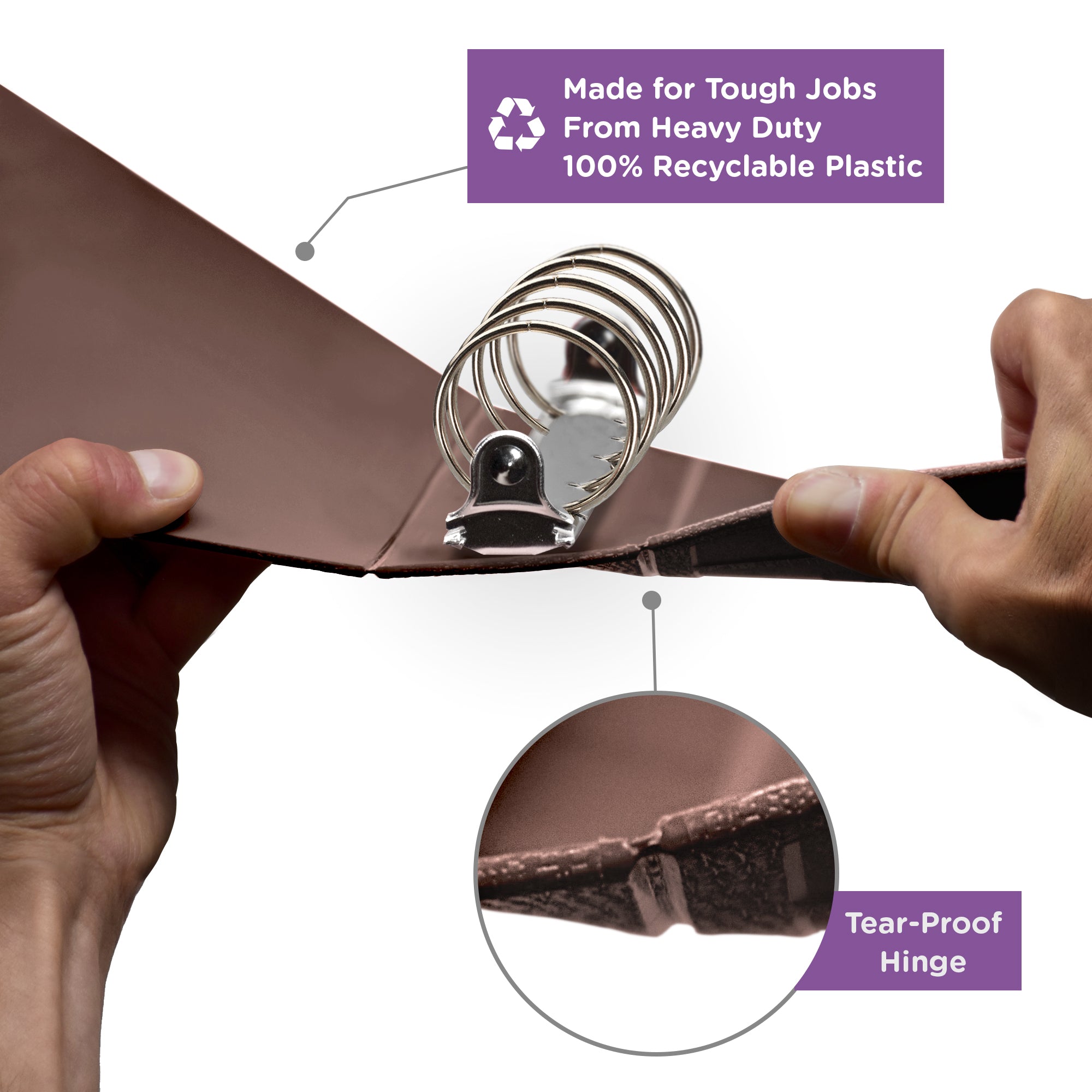 2-Inch Heavy Duty 5-Ring Binder – Top Opening