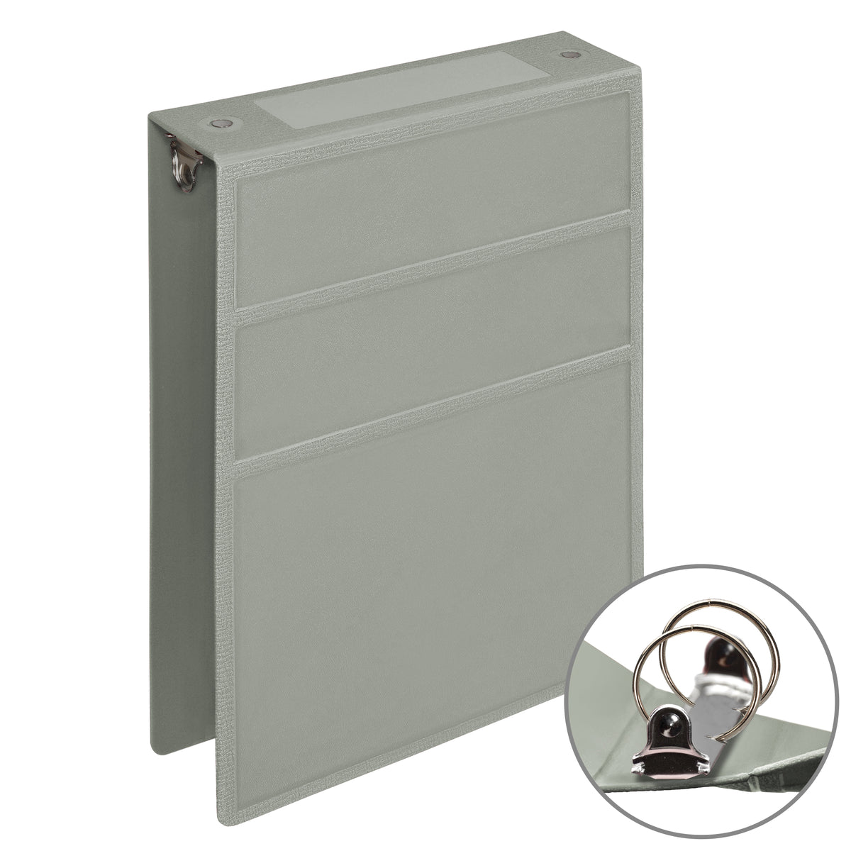 2 ring binder for 4x6 index cards 2-Inch Heavy Duty 2-Ring Binder for Medical Charting – Top Opening, Charcoal Gray / Individual