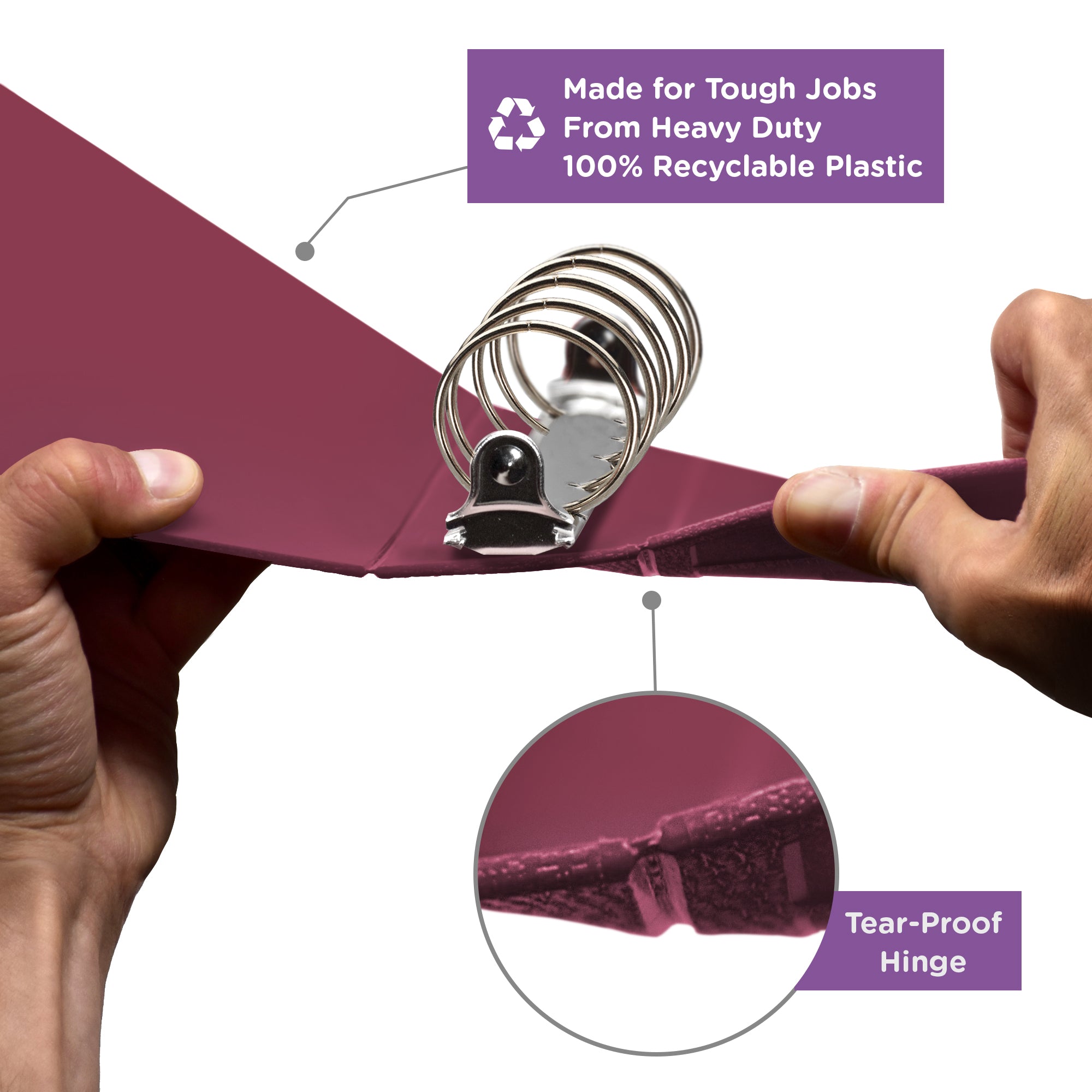 2-Inch Heavy Duty 5-Ring Binder – Top Opening