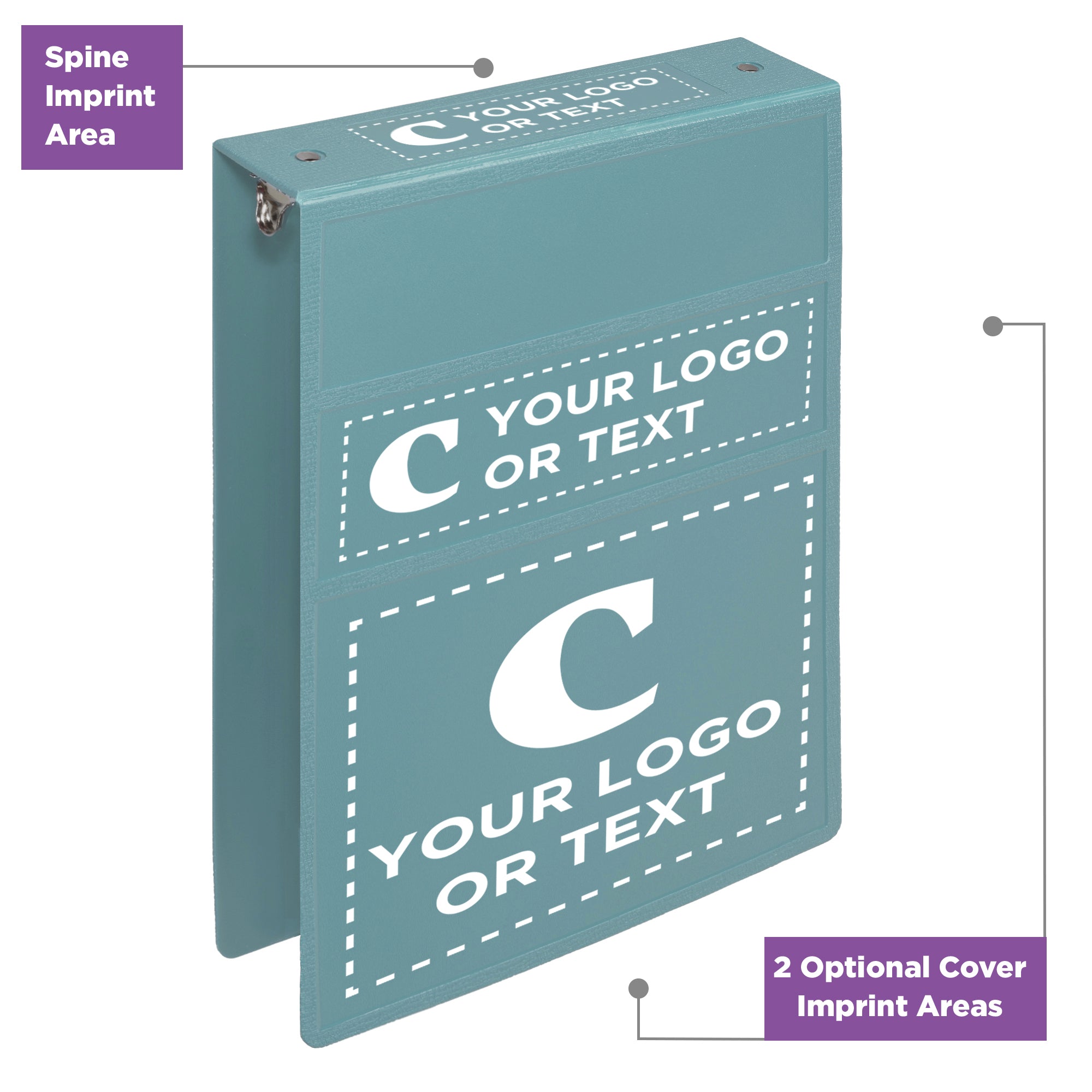 Custom 2-Inch Binder with Logo – Heavy Duty Top-Opening