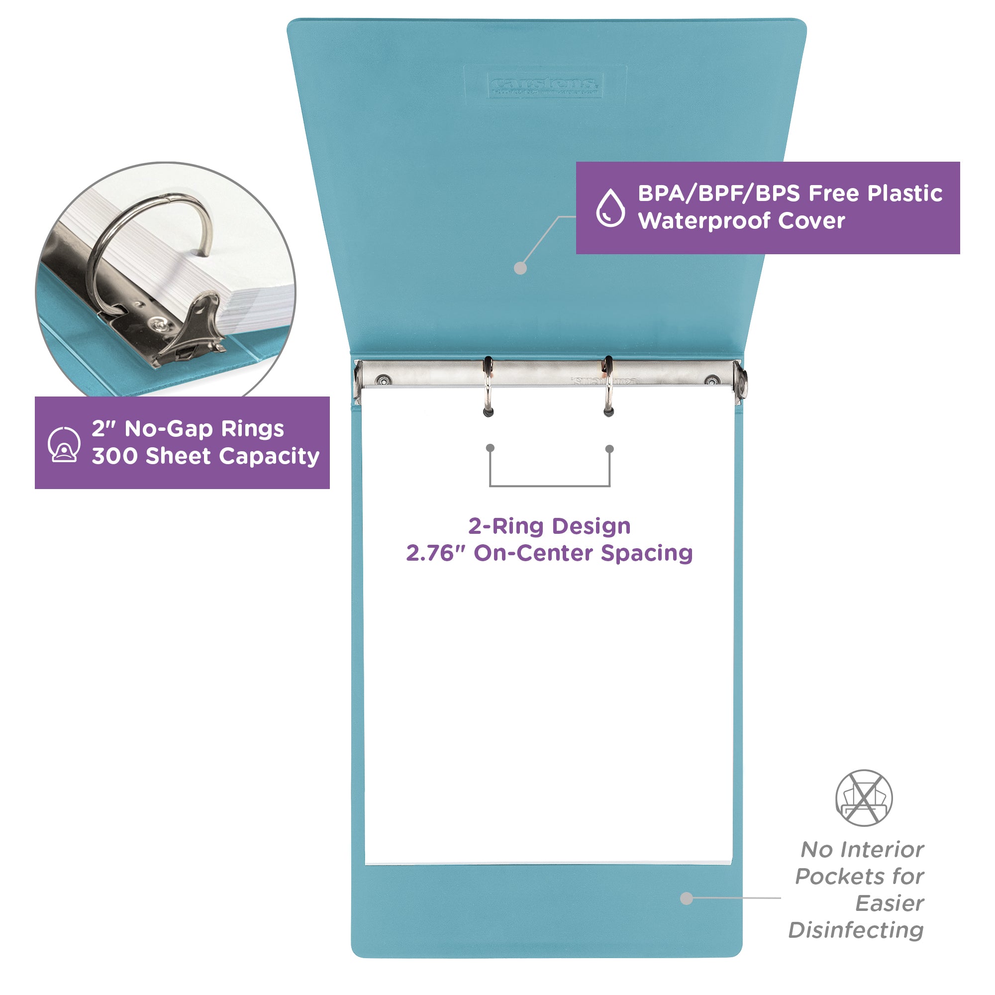 Custom 2-Inch Binder with Logo – Heavy Duty Top-Opening