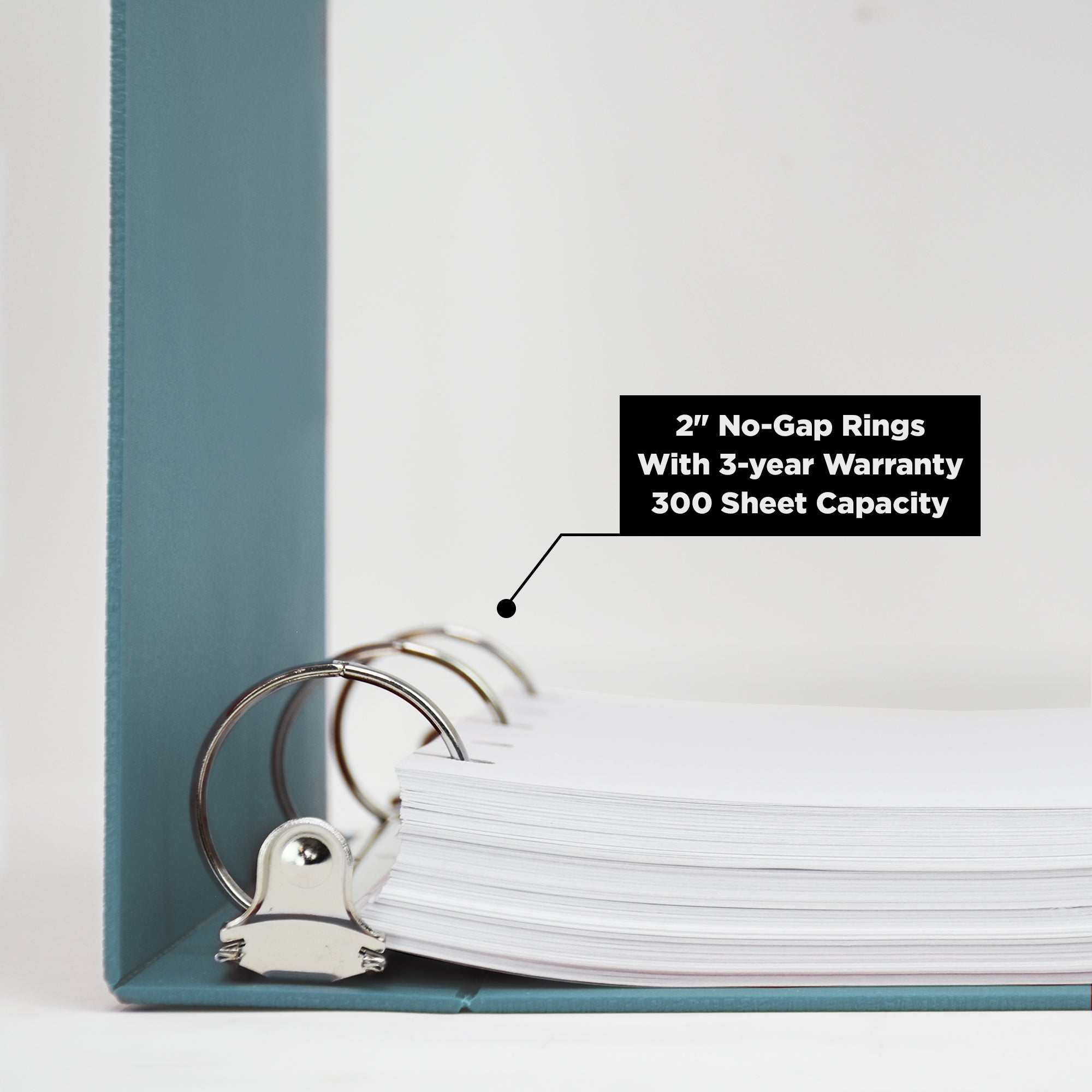 2-Inch Heavy Duty 3-Ring Binder for Medical Charting - Top Opening