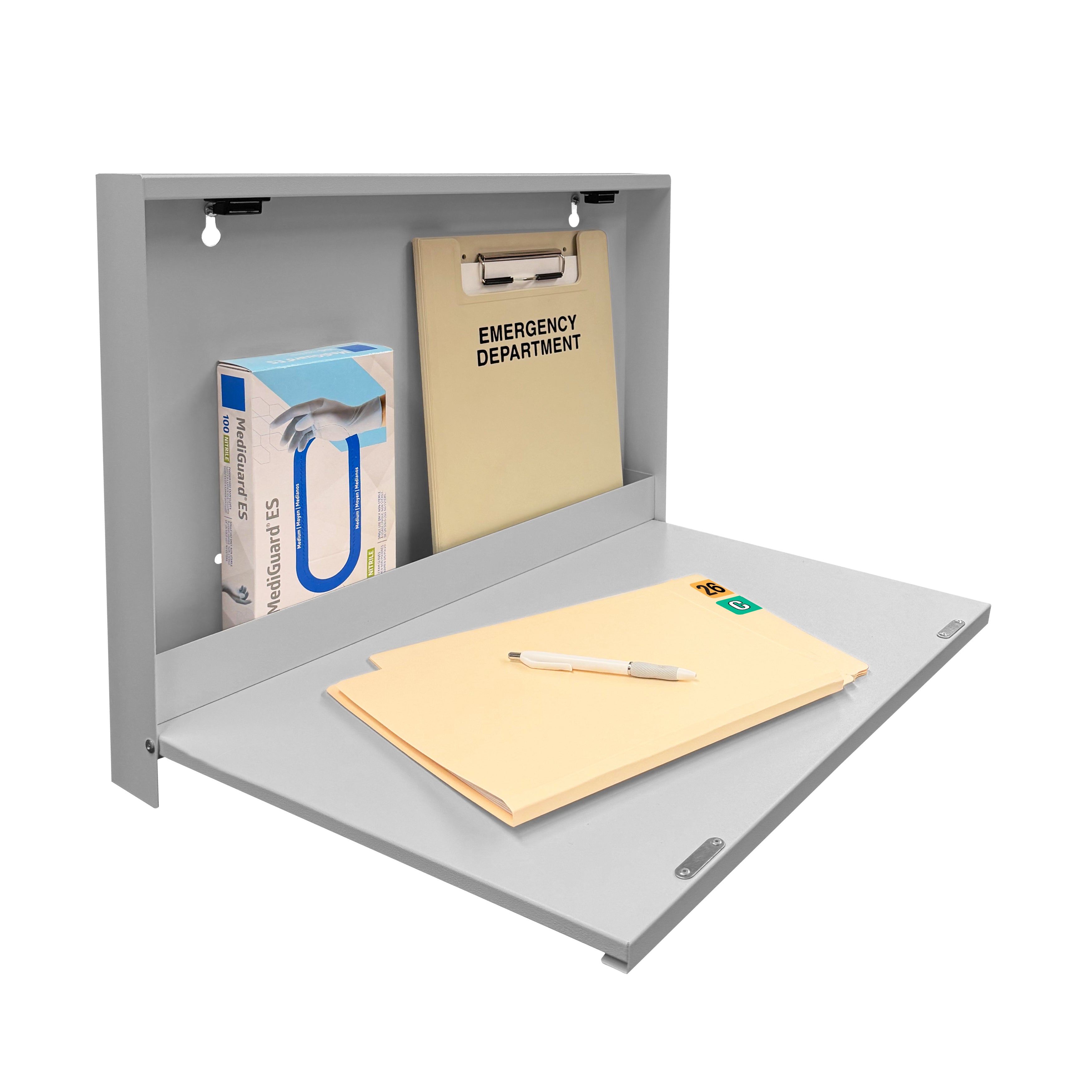Basic Narrow Wall Cabinet, 22.75"W x 17.5"H x 2.6"D, No Lock, WALLAroo Jr™ 4632 Series
