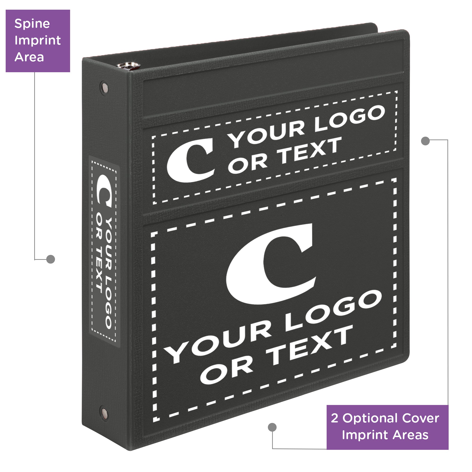 Custom 2-Inch Binder with Logo – Heavy Duty Side-Opening