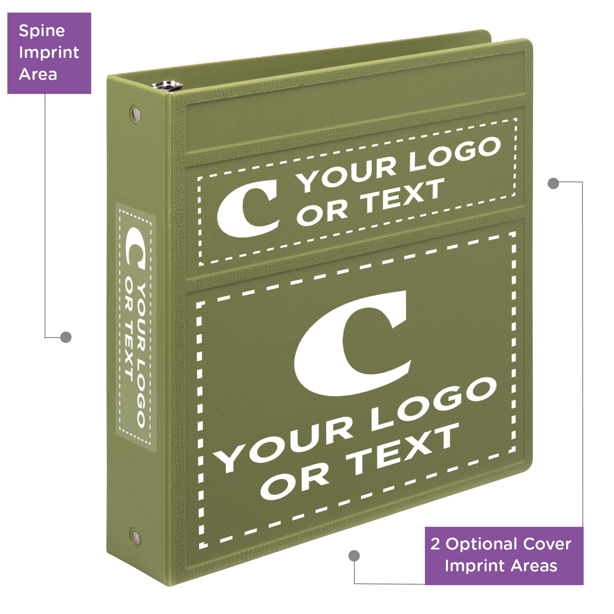 Custom 2-Inch Binder with Logo – Heavy Duty Side-Opening