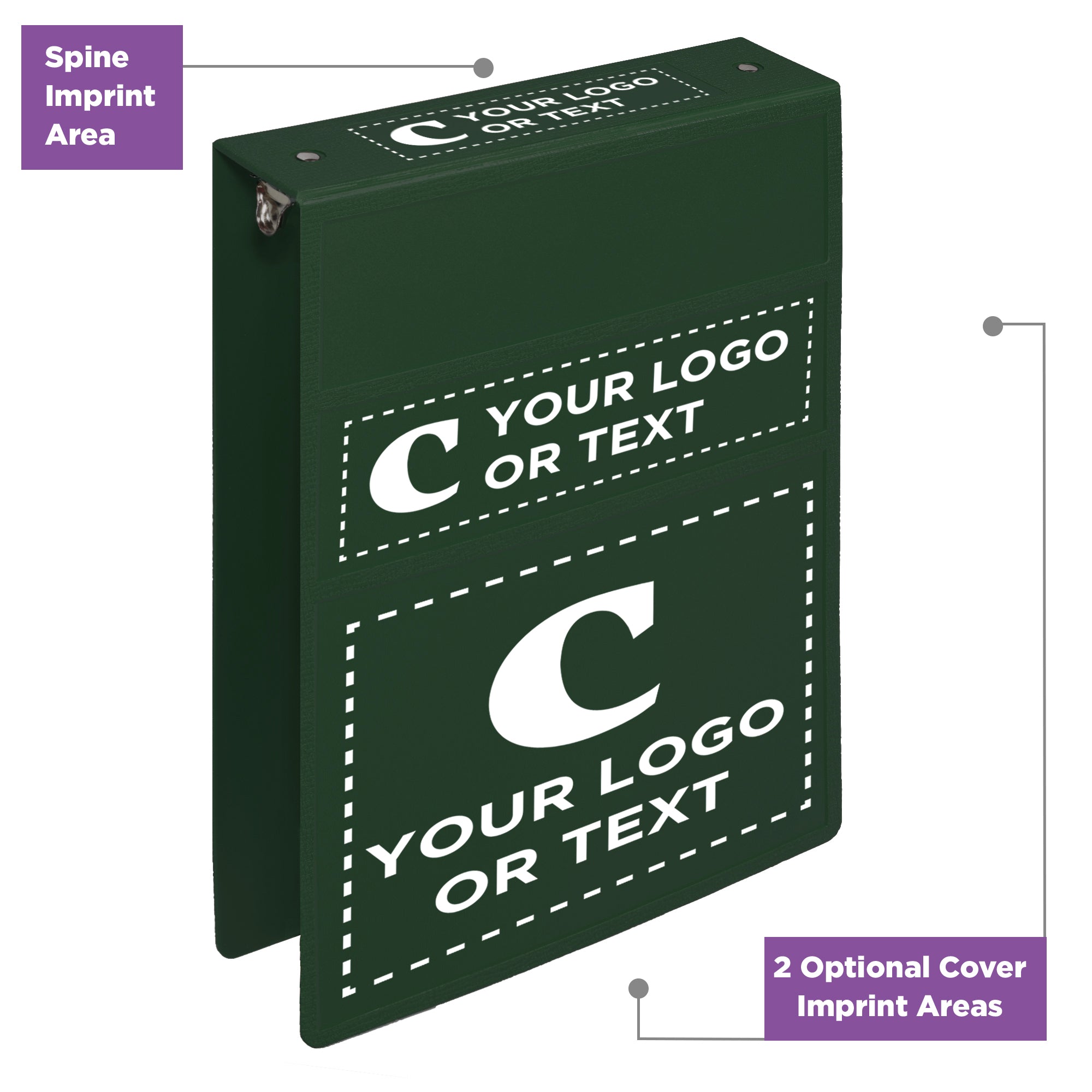 Custom 2-Inch Binder with Logo – Heavy Duty Top-Opening