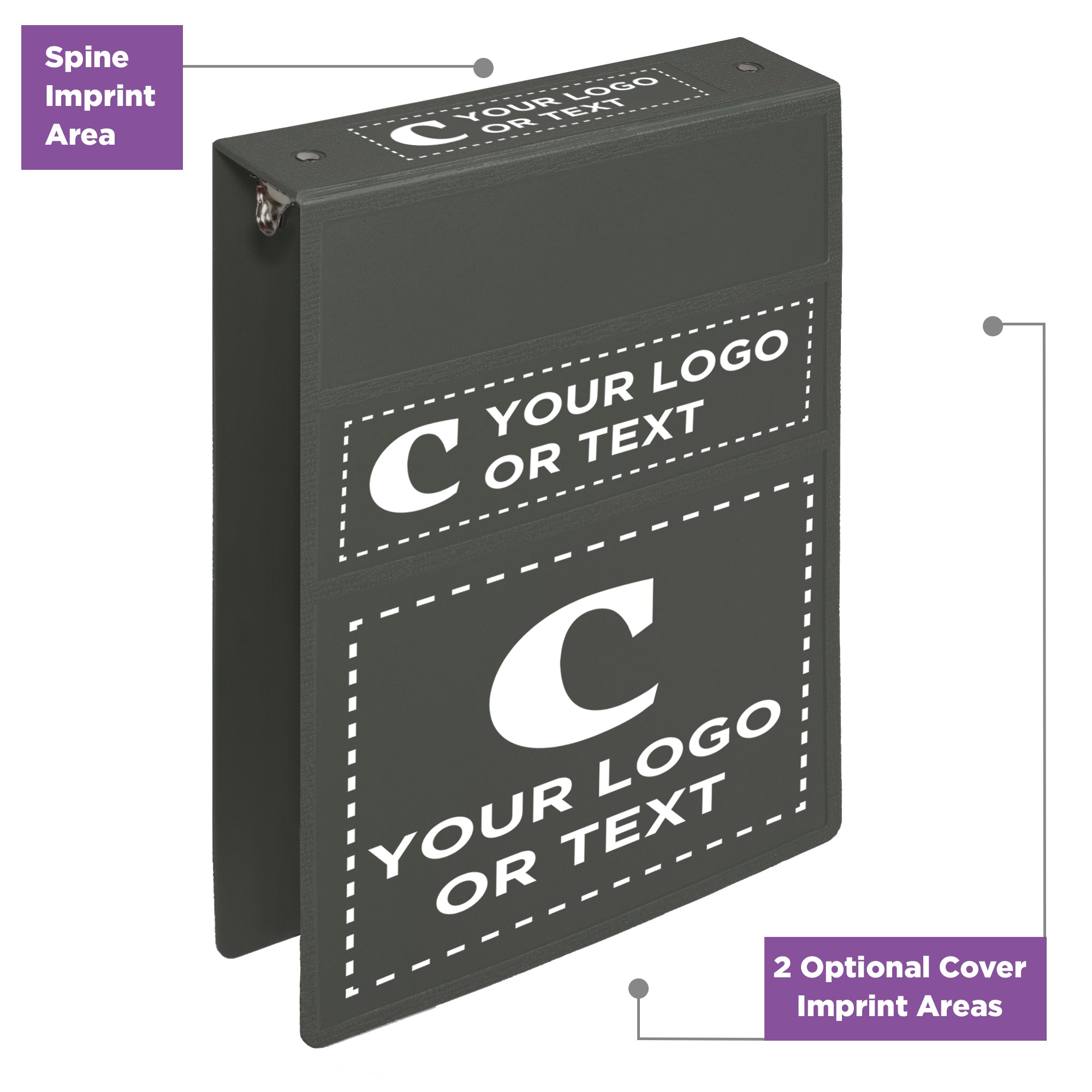 Custom 2-Inch Binder with Logo – Heavy Duty Top-Opening