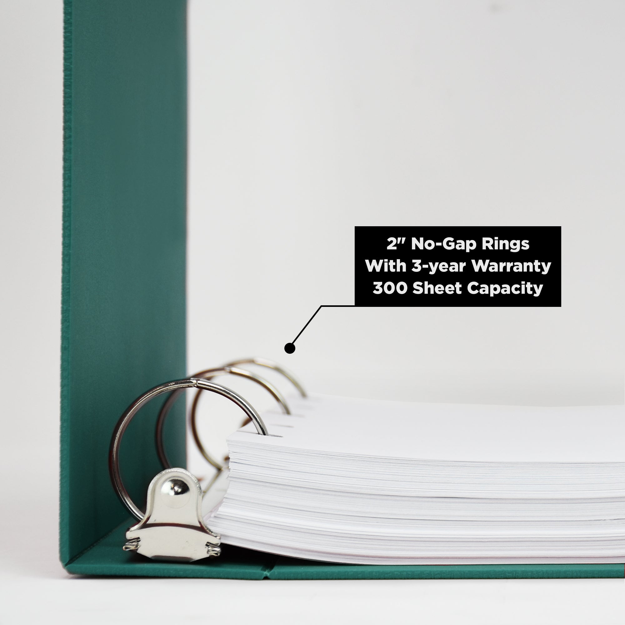 2-Inch Heavy Duty 3-Ring Binder for Medical Charting - Top Opening
