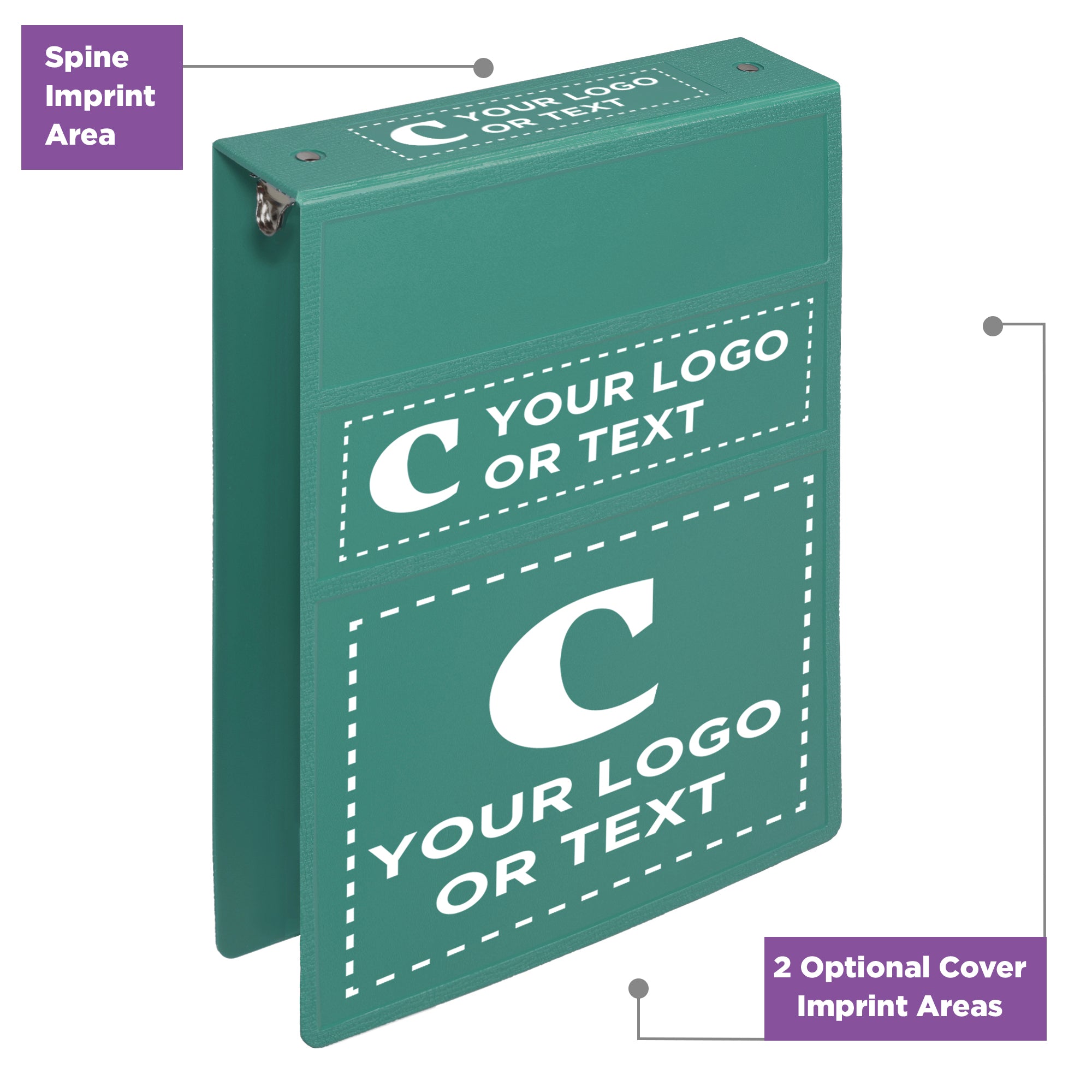 Custom 2-Inch Binder with Logo – Heavy Duty Top-Opening